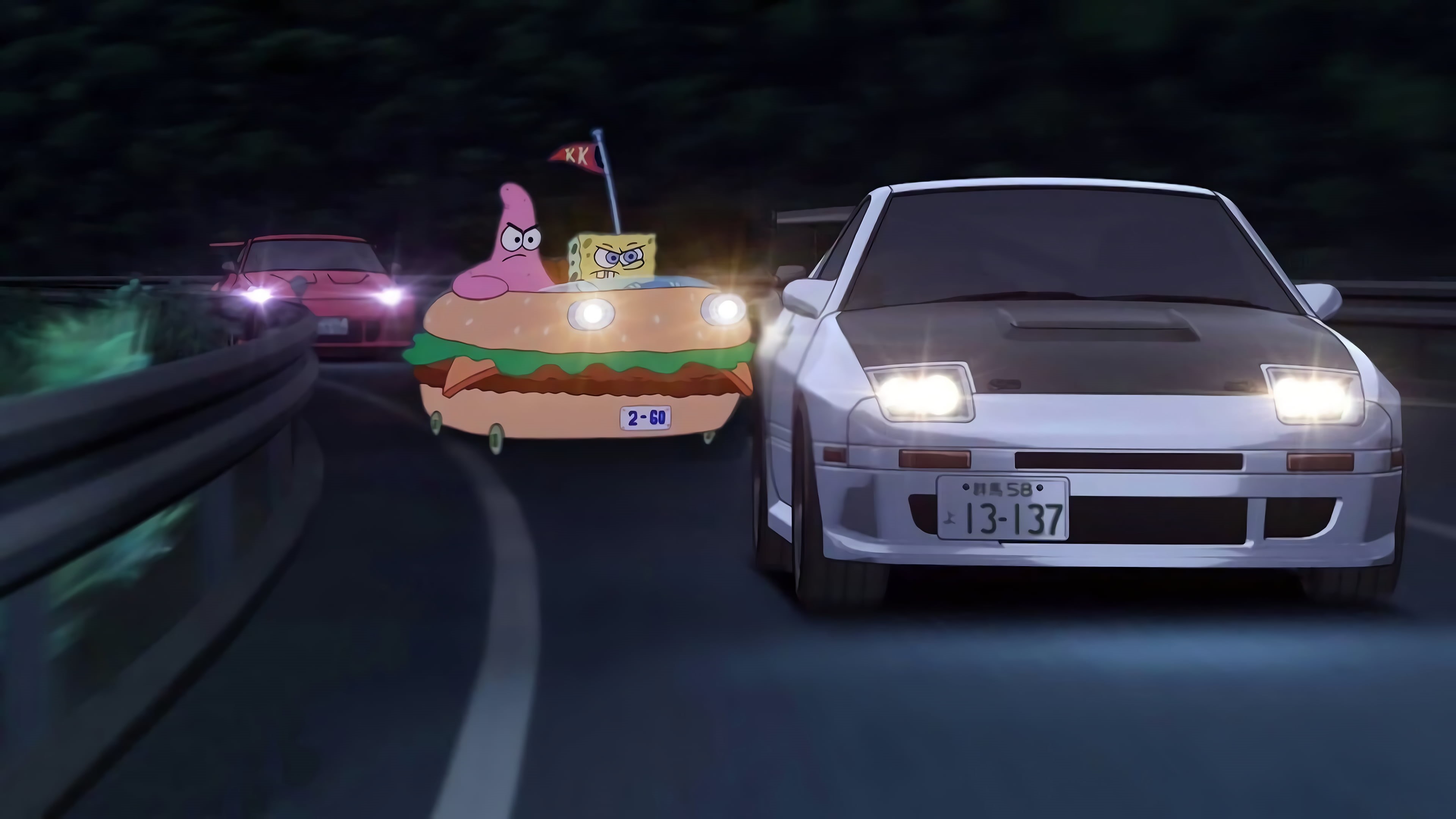Spongebob SquarePants (Patrick), 4K, SpongeBob SquarePants, HD Wallpaper