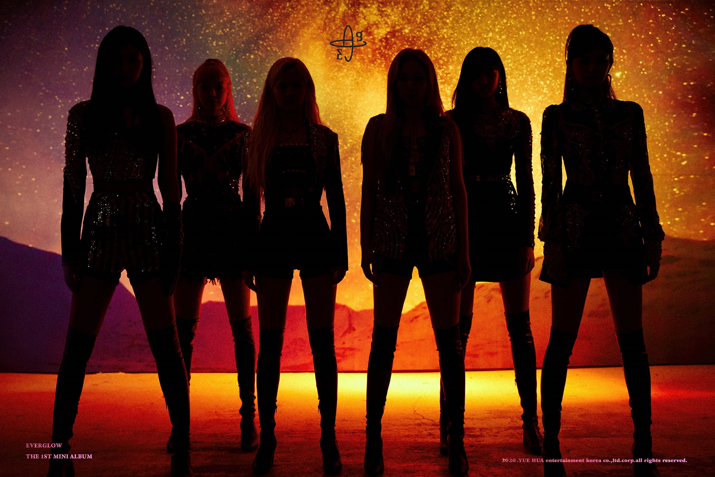 1080P, Wang Yiren, K-pop, Mia (Han Eunji), South Korea, band, Aisha (Heo Yoorim), Sihyeon (Kim Sihyeon), Onda (Jo Serim), E:U (Park Jiwon), EVERGLOW, HD Wallpaper