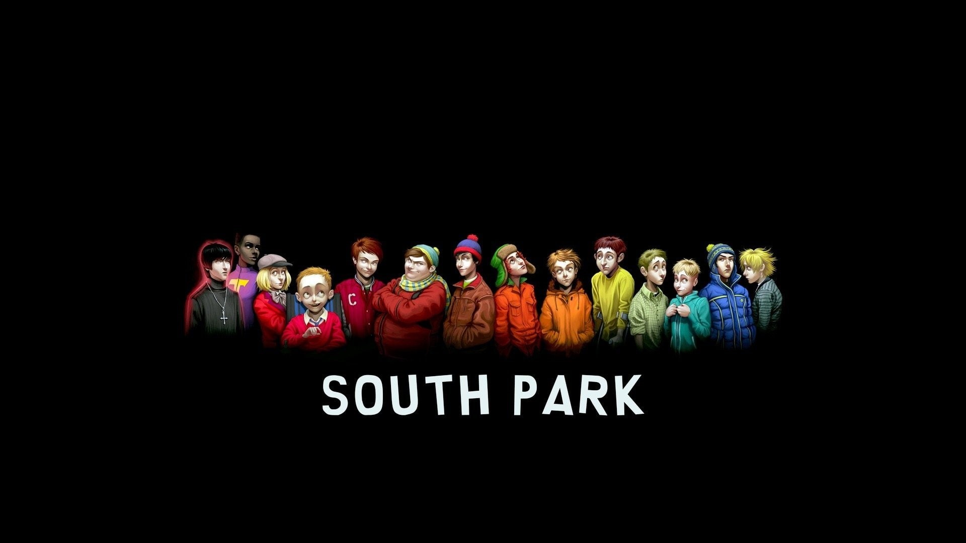 Kyle Broflovski, Butters Stotch, Stan Marsh, 1080P, Token Black, Kenny McCormick, South Park, Eric Cartman, HD Wallpaper