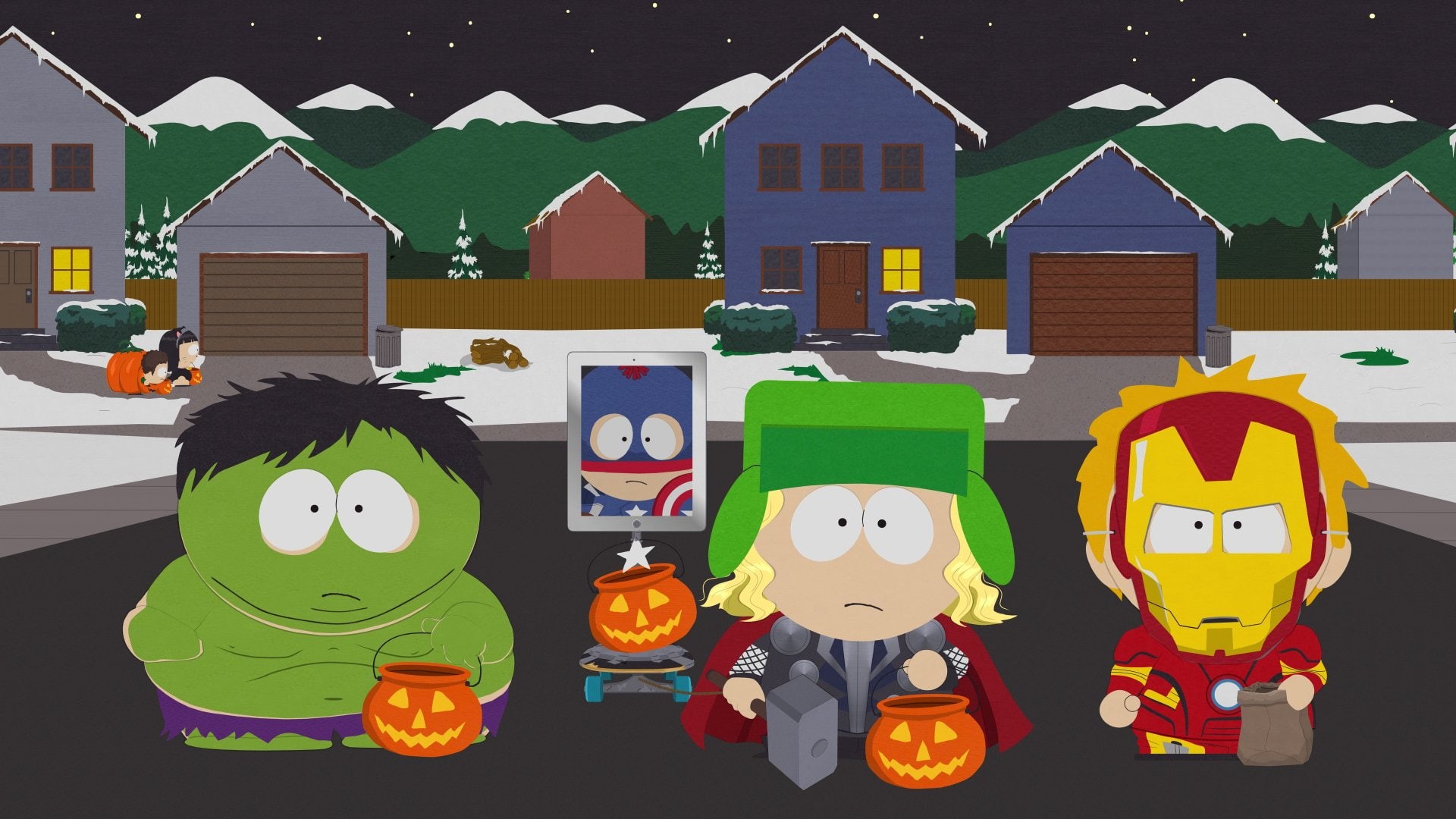 smiling, people, child, nature, building, architecture, built structure, multi colored, South Park, occupation, Eric Cartman, building exterior, house, HD Wallpaper