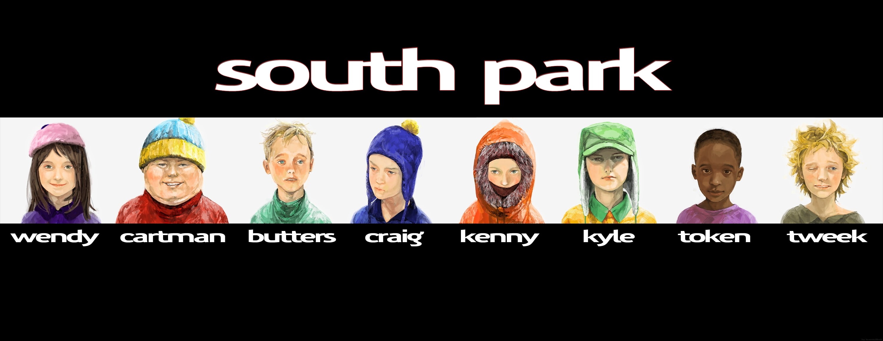 wall, 2K, mccormick, kyle, art, marsh, eric, park, cartman, alternative art, stan, x, kenny, south, South Park, alternative, hd, broflovski, HD Wallpaper