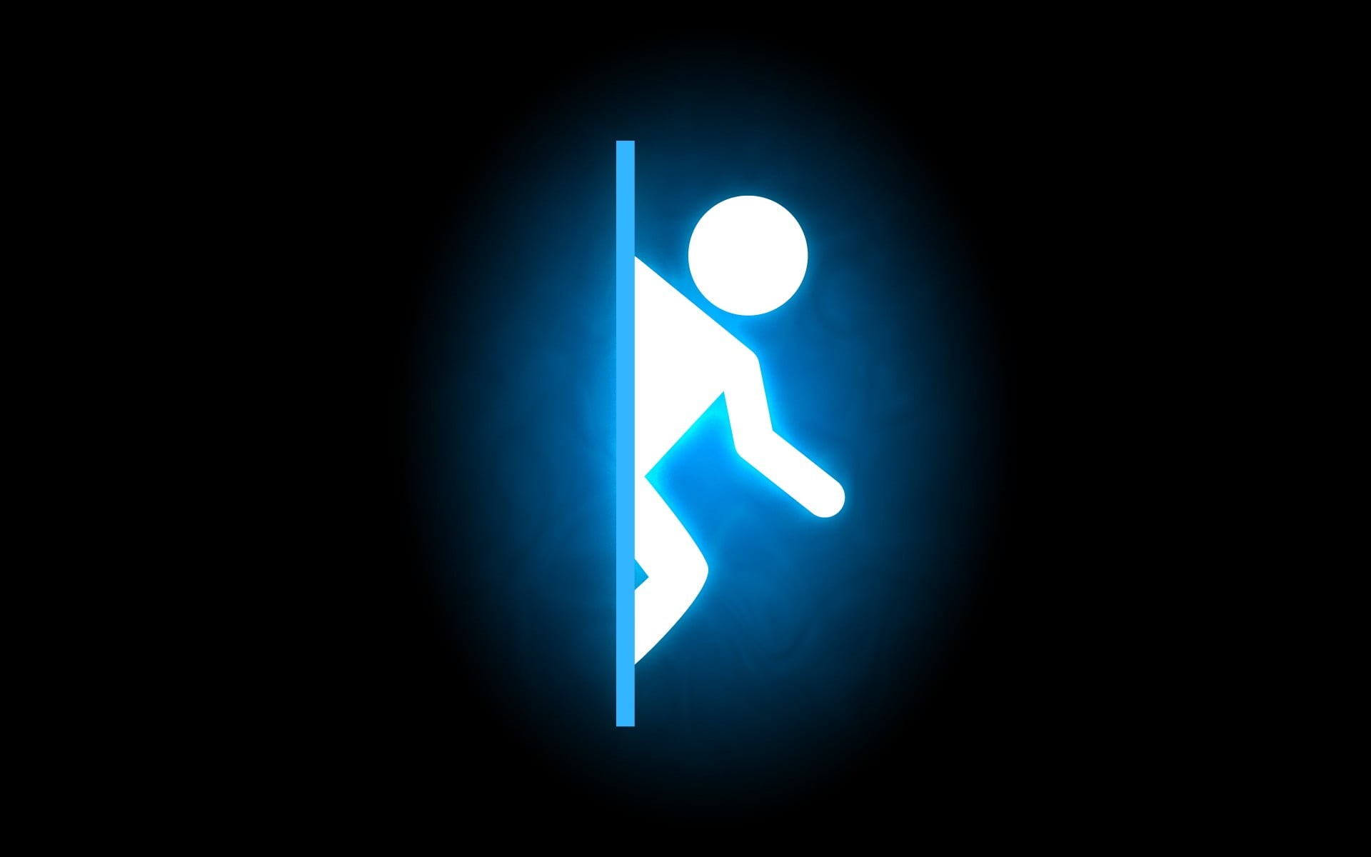 glowing, dark, representation, copy space, low angle view, no people, 1080P, black background, blue, electric light, illuminated, electricity, lighting equipment, HD Wallpaper