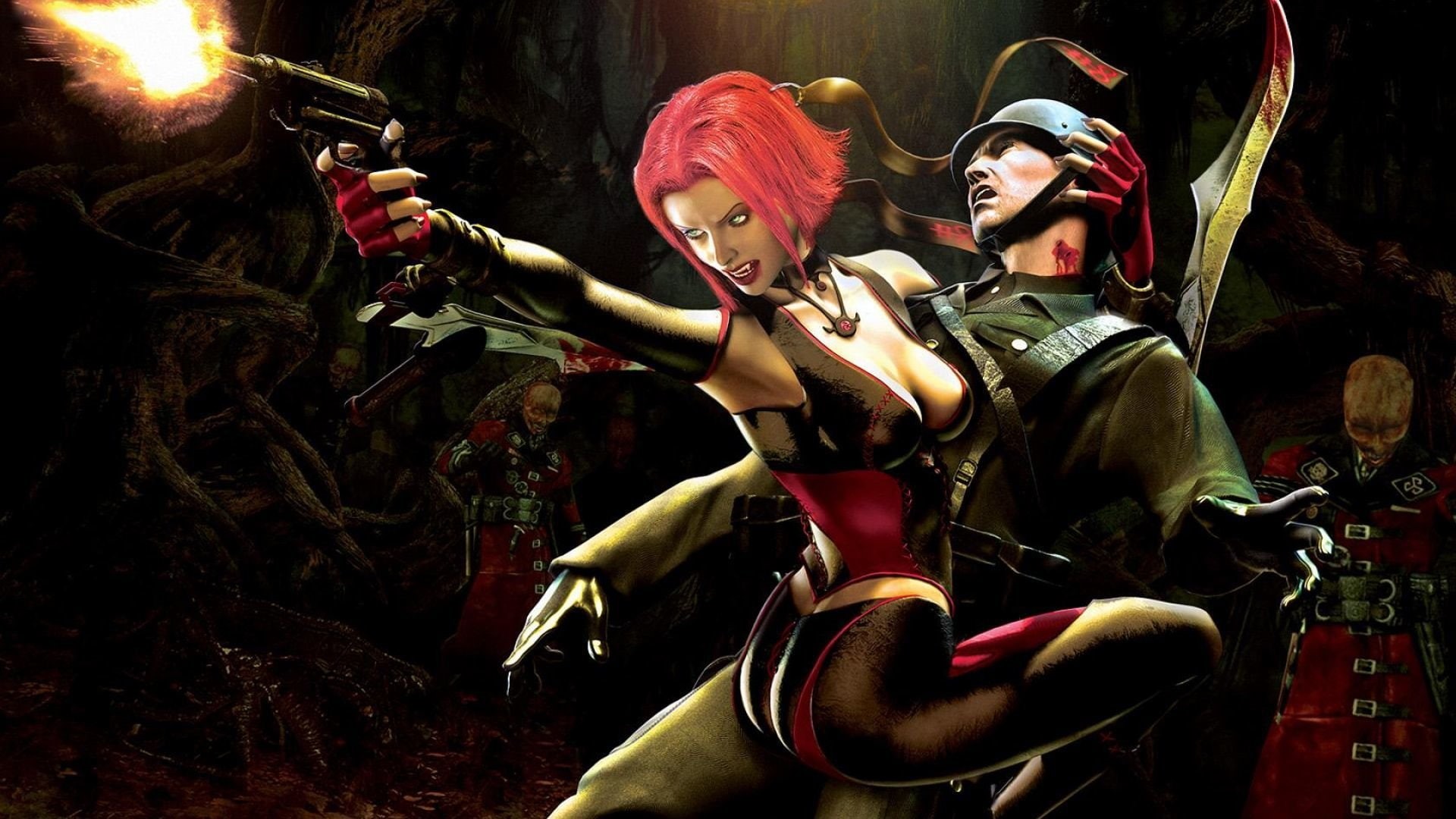 thriller, adventure, superhero, bloodrayne, blood, action, 1080P, horror, dark, vampire, fantasy, HD Wallpaper