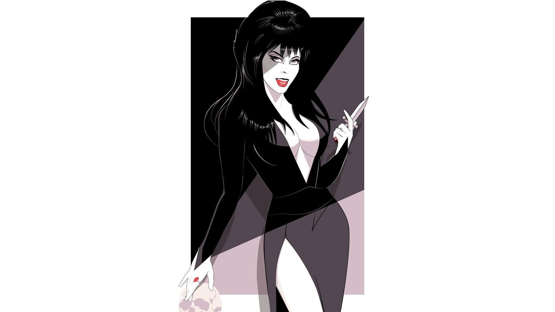 1080P, Elvira, artwork, Mistress of the Dark, HD Wallpaper
