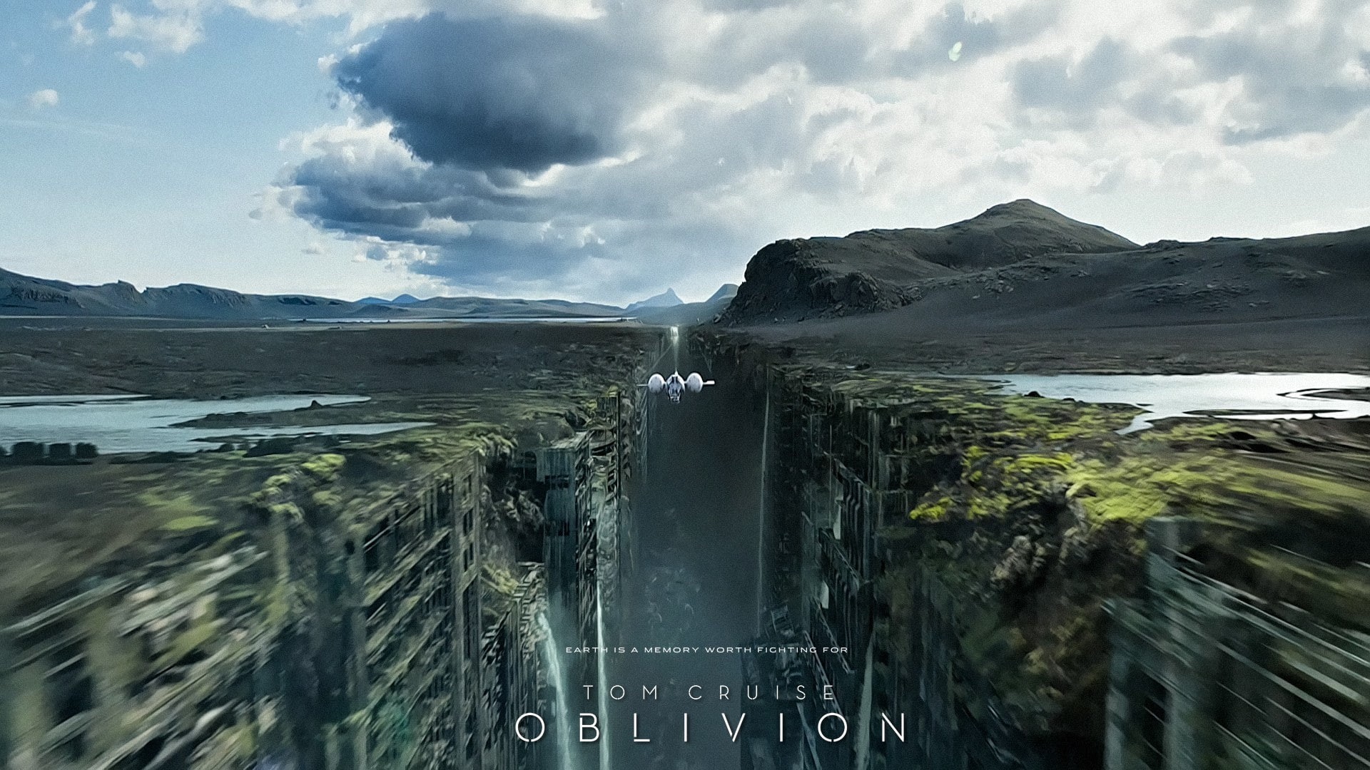 spaceship, 1080P, hd, oblivion, apocalypse, movies, HD Wallpaper