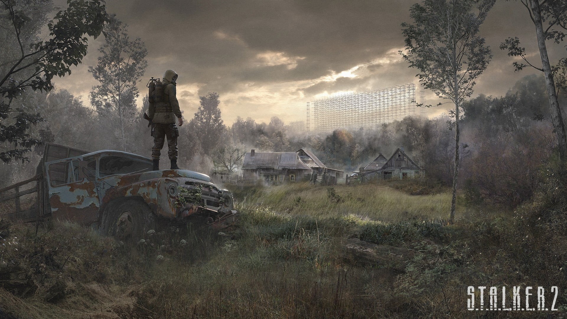 abandoned, AK-74, S.T.A.L.K.E.R. 2, Chernobyl, 1080P, gas masks, AK 74, S.T.A.L.K.E.R., trees, HD Wallpaper