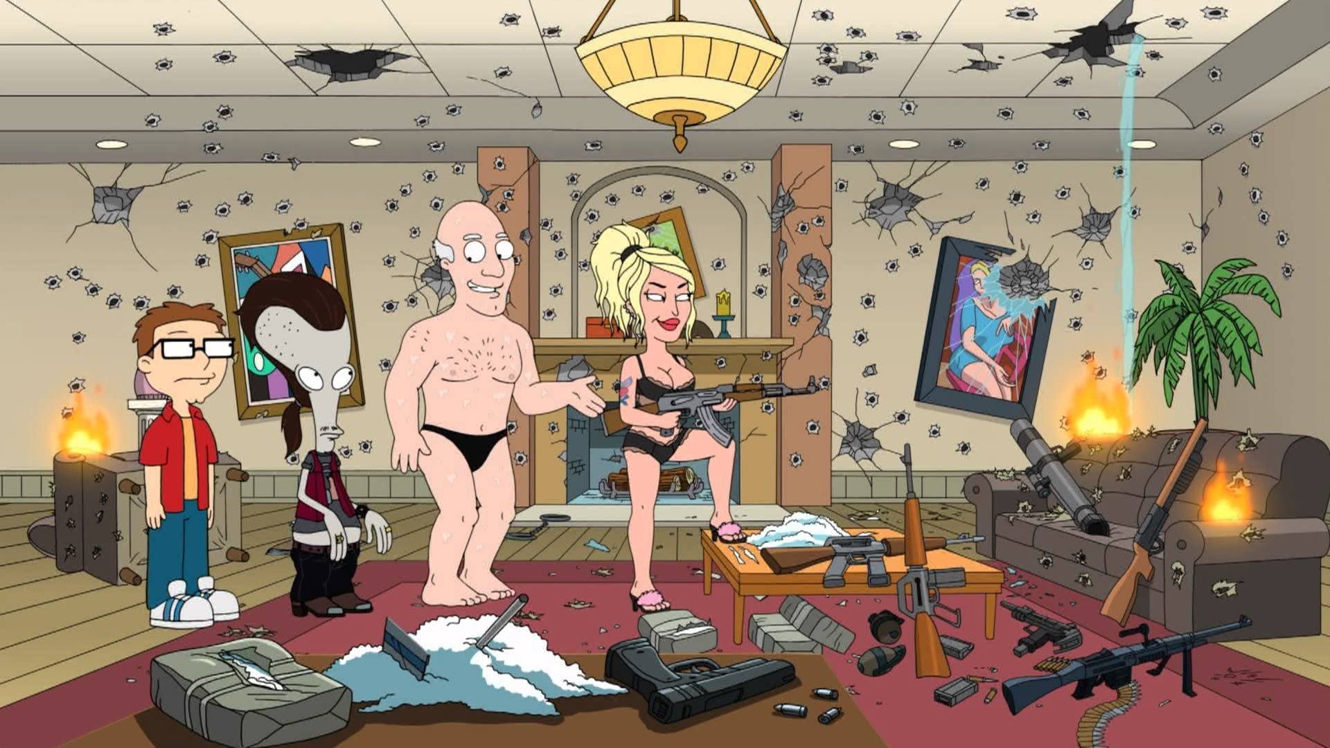 dad, animation, comedy, series, 1080P, cartoon, american, family, HD Wallpaper