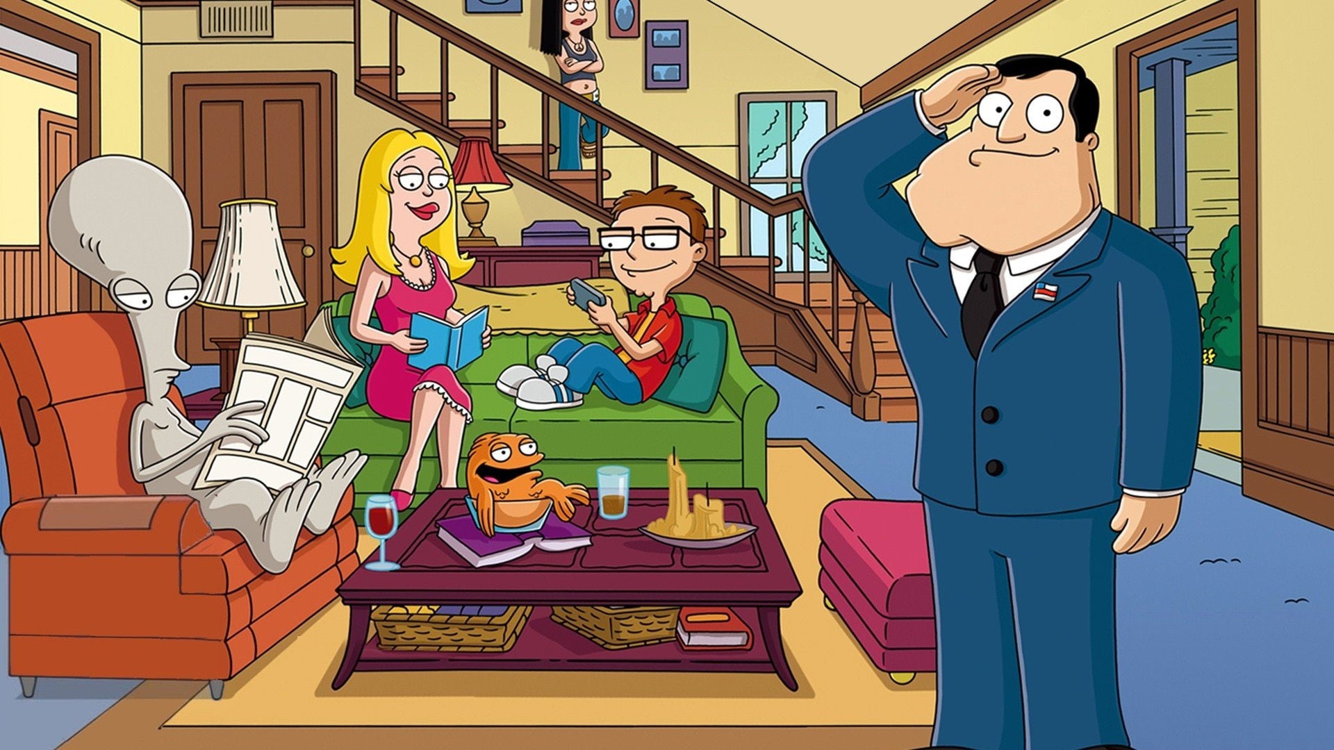 dad, 1080P, animation, american, series, comedy, cartoon, family, HD Wallpaper