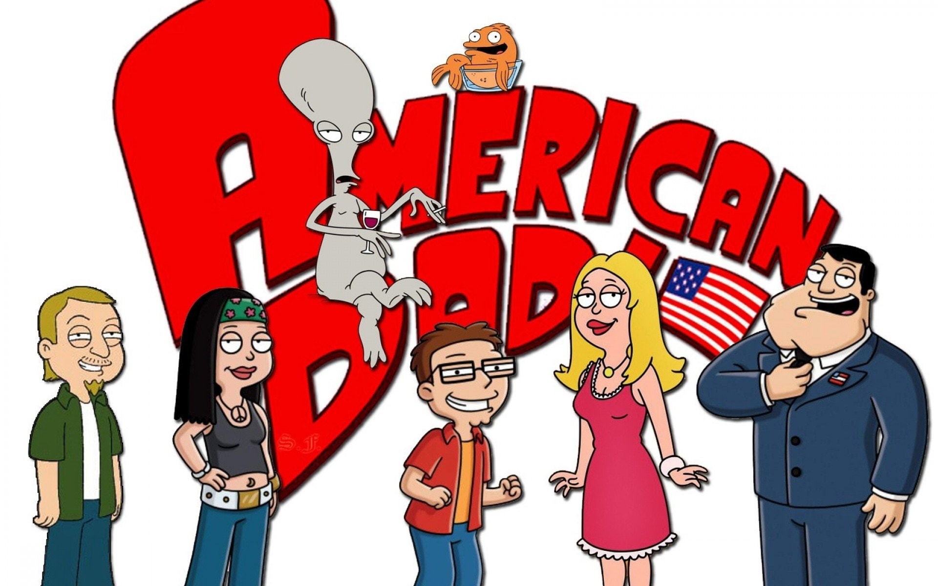 series, 1080P, comedy, animation, american, family, cartoon, dad, HD Wallpaper