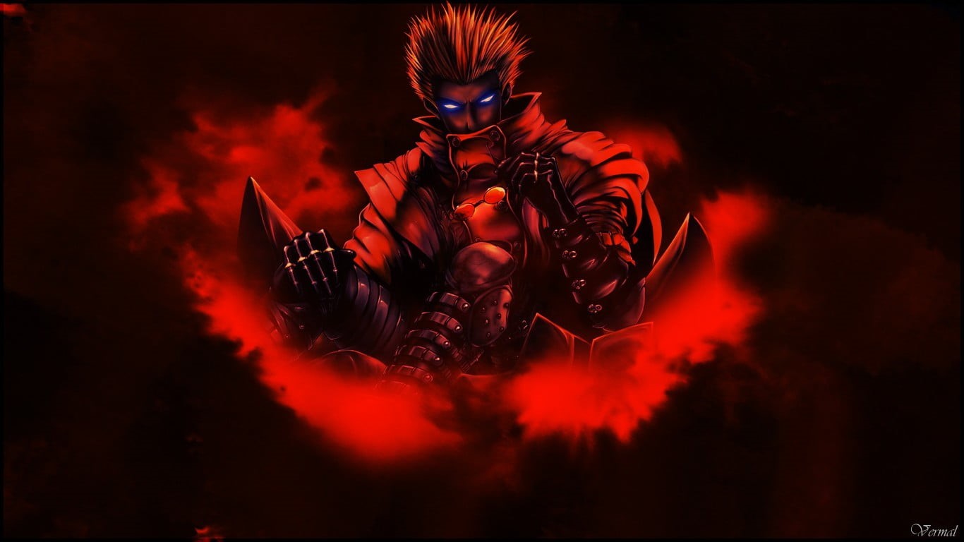 aggression, man, night, front view, military, one person, sport, illustration, young adult, Vash the Stampede, character, portrait, Trigun, arts culture and entertainment, HD Wallpaper