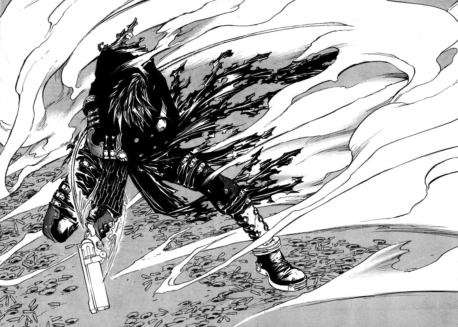 paper, feather, nature, craft, Trigun, anime, text, representation, drawing - art product, close-up, no people, 720P, high angle view, Vash the Stampede, HD Wallpaper