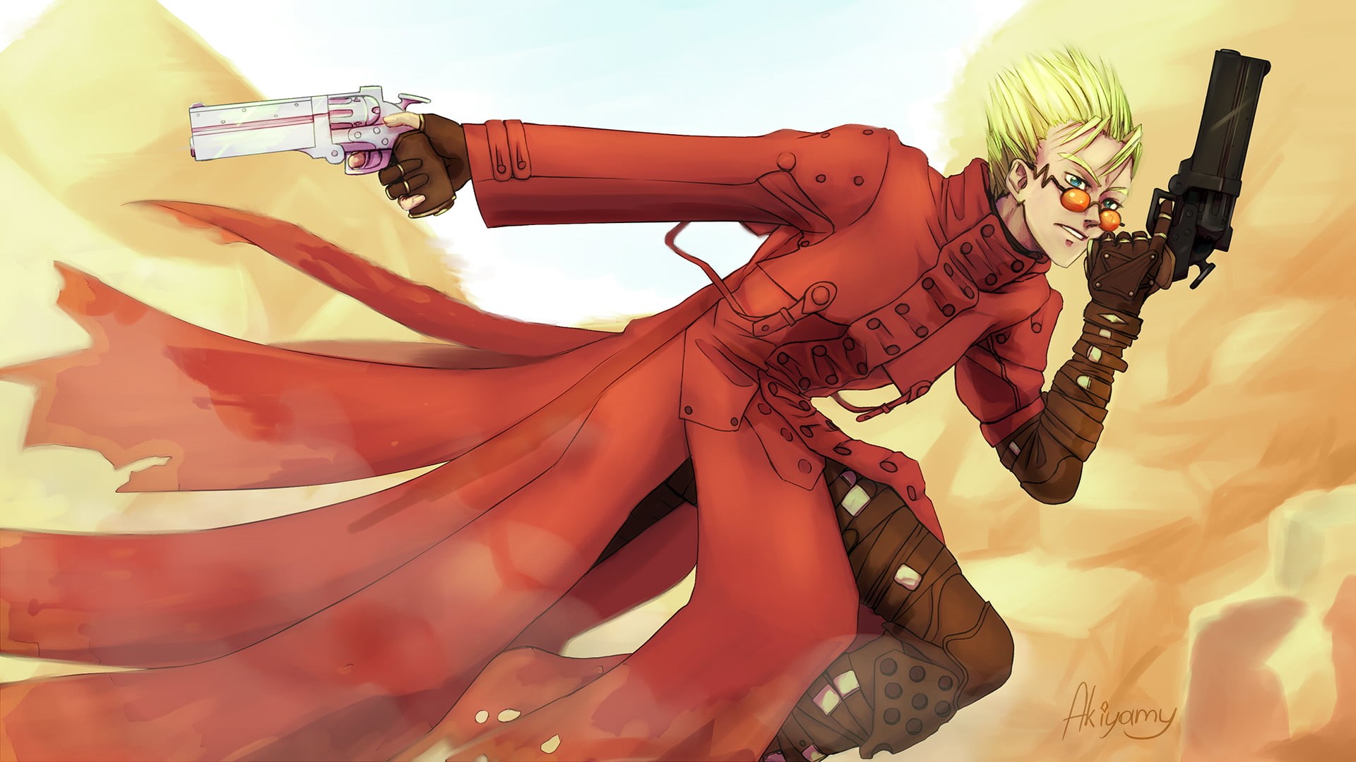1080P, Trigun, Vash the Stampede, spikes, HD Wallpaper