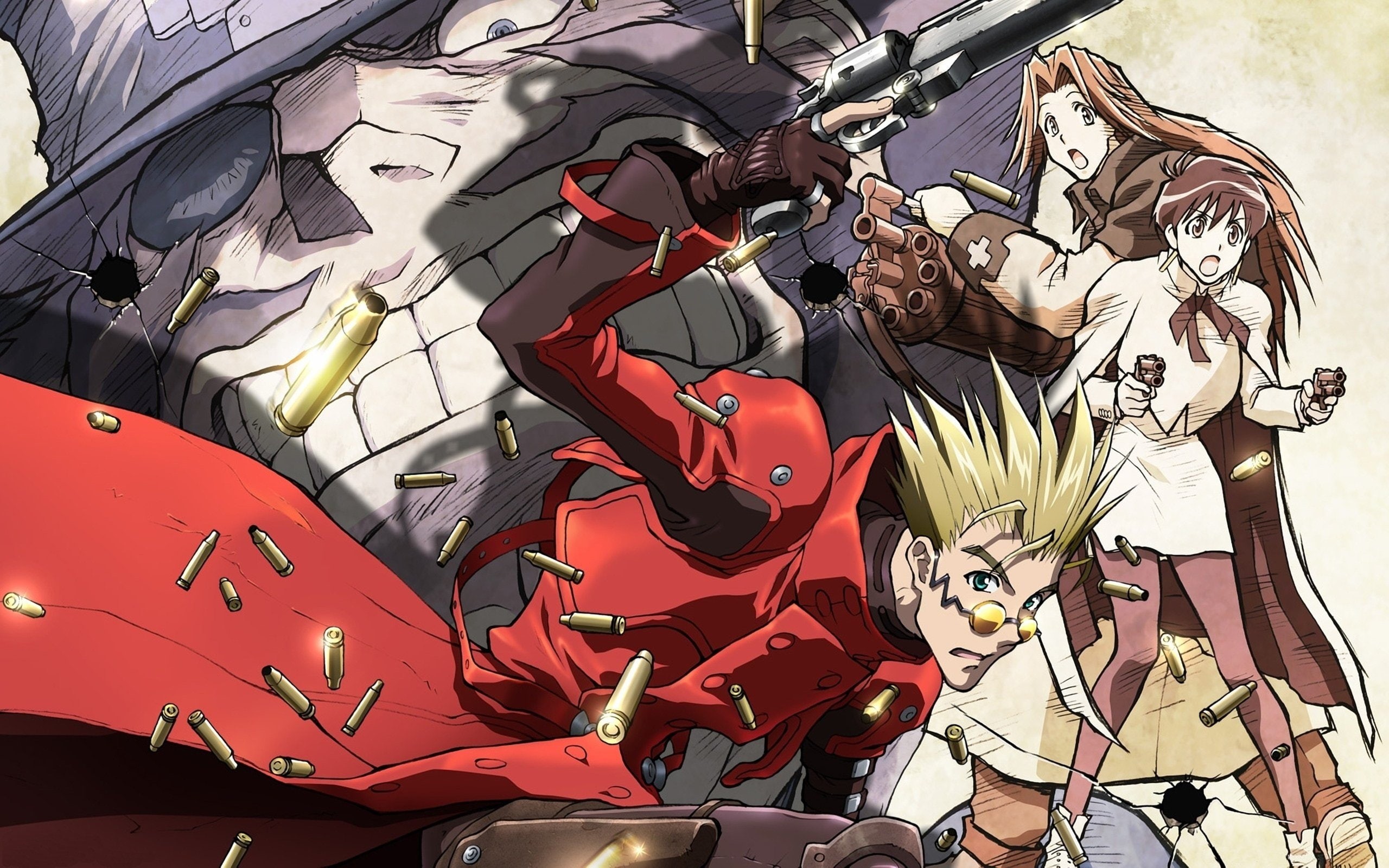 Meryl Stryfe, Trigun, anime, Manga, Vash The Stampede, Milly Thompson, 2K, Vash, HD Wallpaper