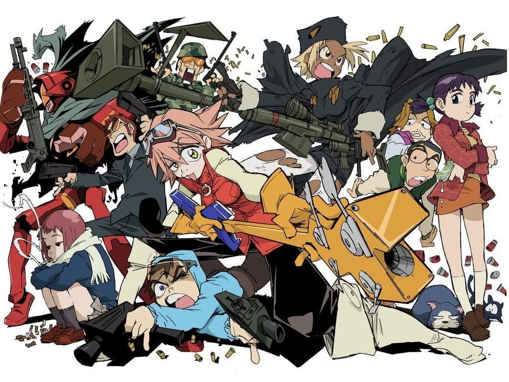 FLCL, anime, 480P, HD Wallpaper