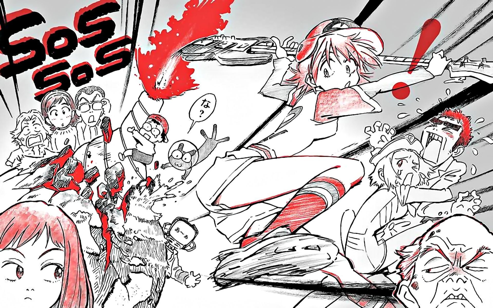 drawing - art product, ink, anime, white color, red, representation, sketch, pattern, indoors, paper, art and craft, communication, text, craft, graffiti, HD Wallpaper