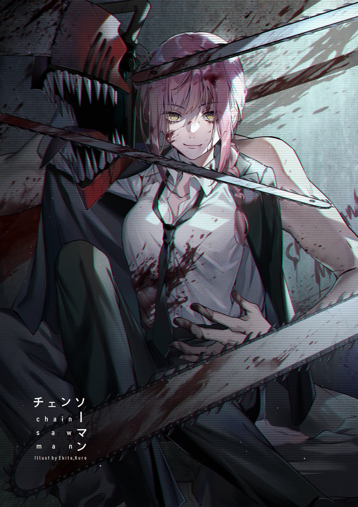 anime girls, Chainsaw Man, 1080P, Phone HD Wallpaper