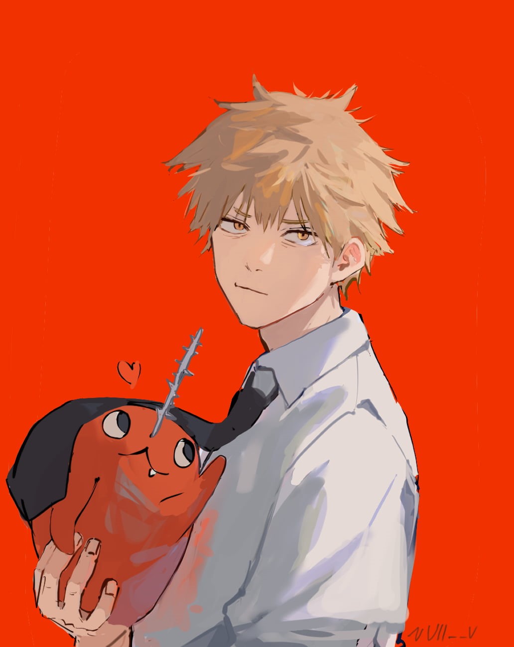 Denji (Chainsaw Man), anime boys, Null, anime, Chainsaw Man, 720P, Phone HD Wallpaper