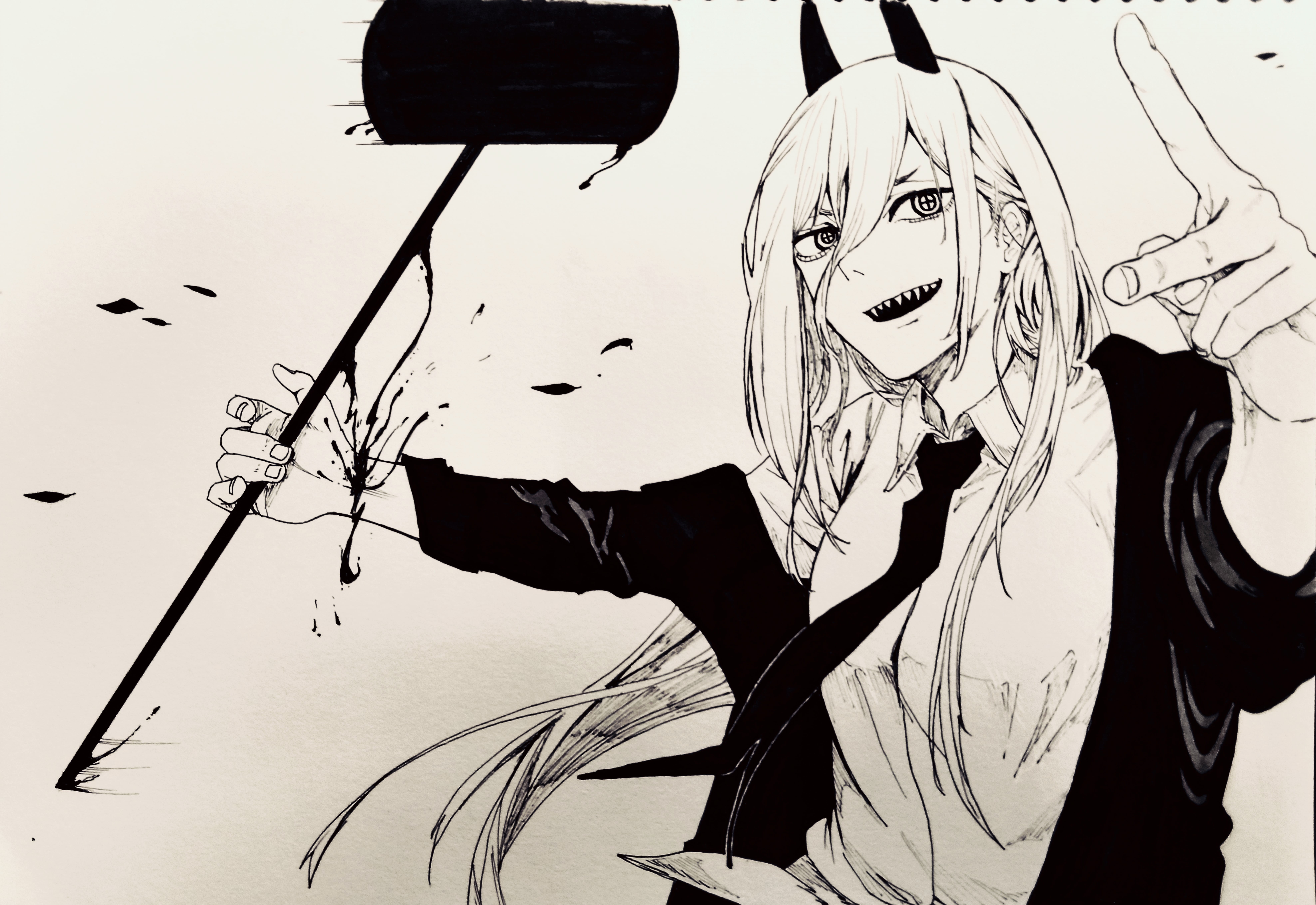 Chainsaw Man, anime girls, Power(Character), 8K, HD Wallpaper