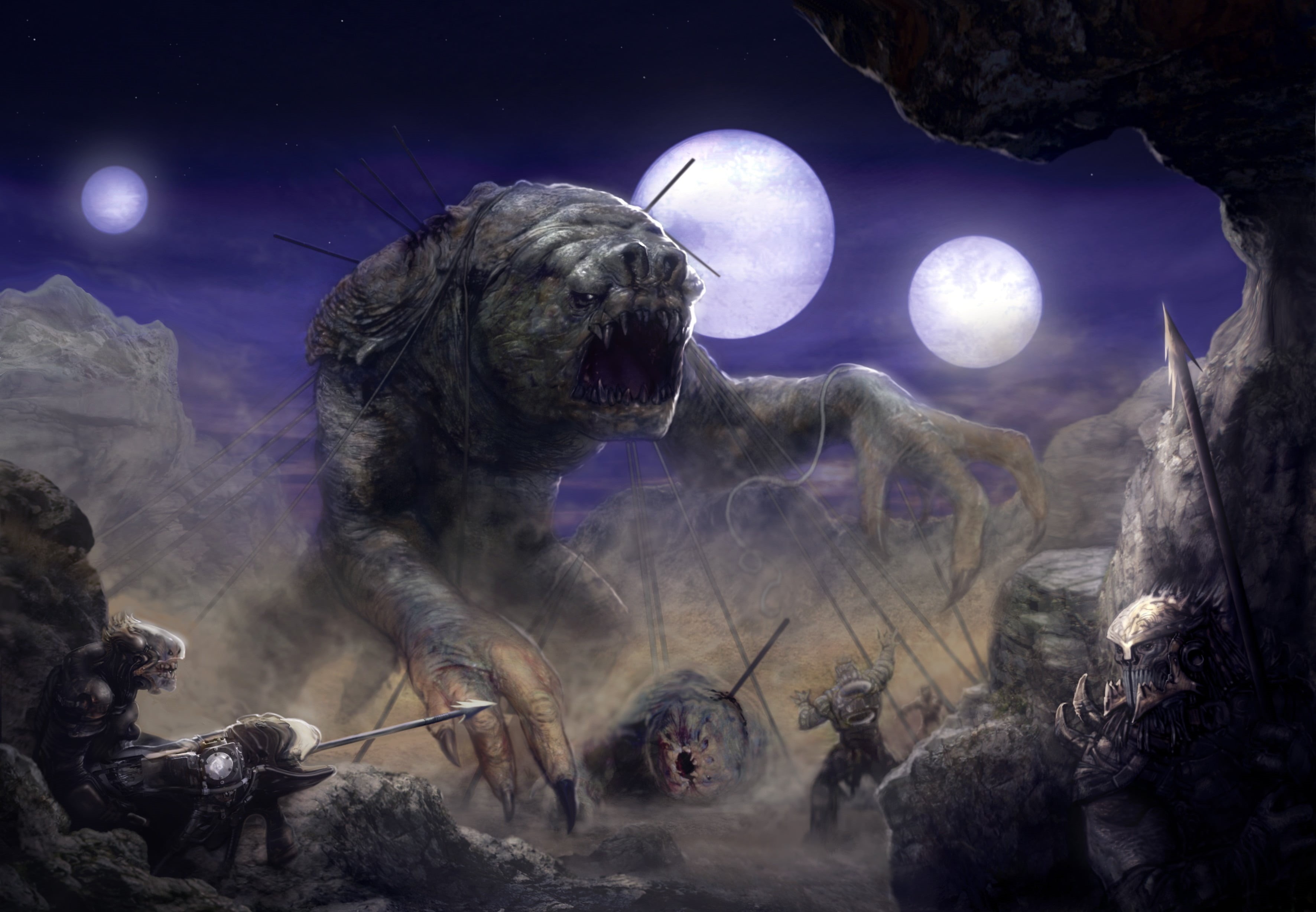 monster, digital, rancor, 2K, Star Wars, HD Wallpaper
