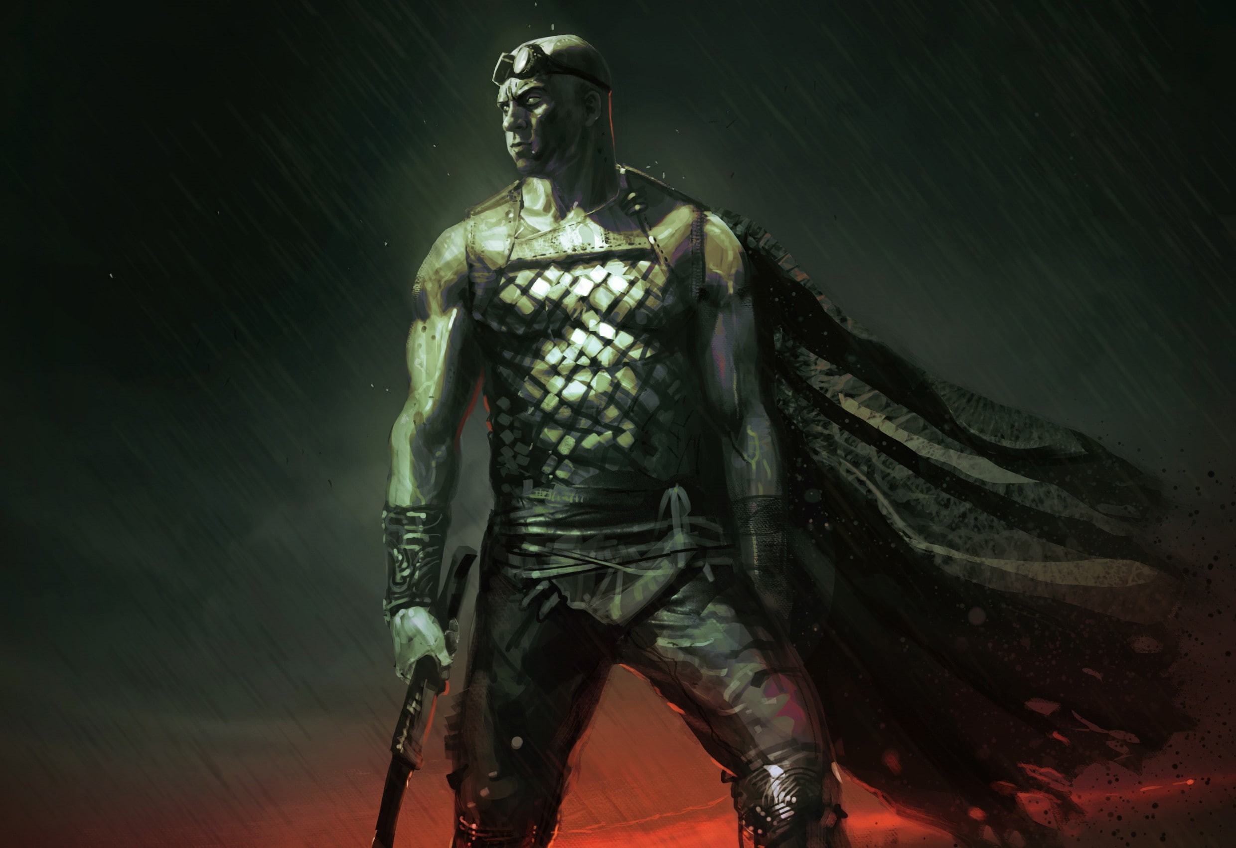 Riddick, diesel, art, vin, 1080P, Vin Diesel, HD Wallpaper