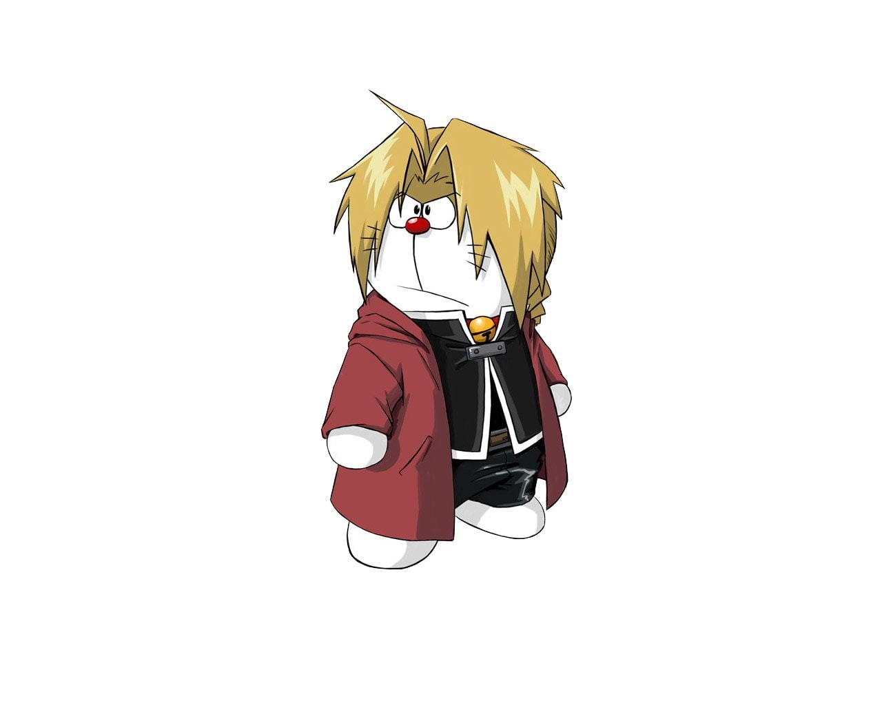 Edward Elric, Fullmetal Alchemist, Crossover, Anime, 720P, Doraemon, HD Wallpaper