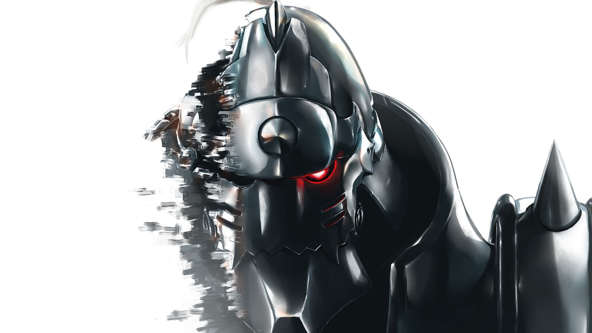 silver, Full Metal Alchemist, travel, no people, Elric Alphonse, indoors, land vehicle, black color, knight, day, mode of transportation, transportation, HD Wallpaper