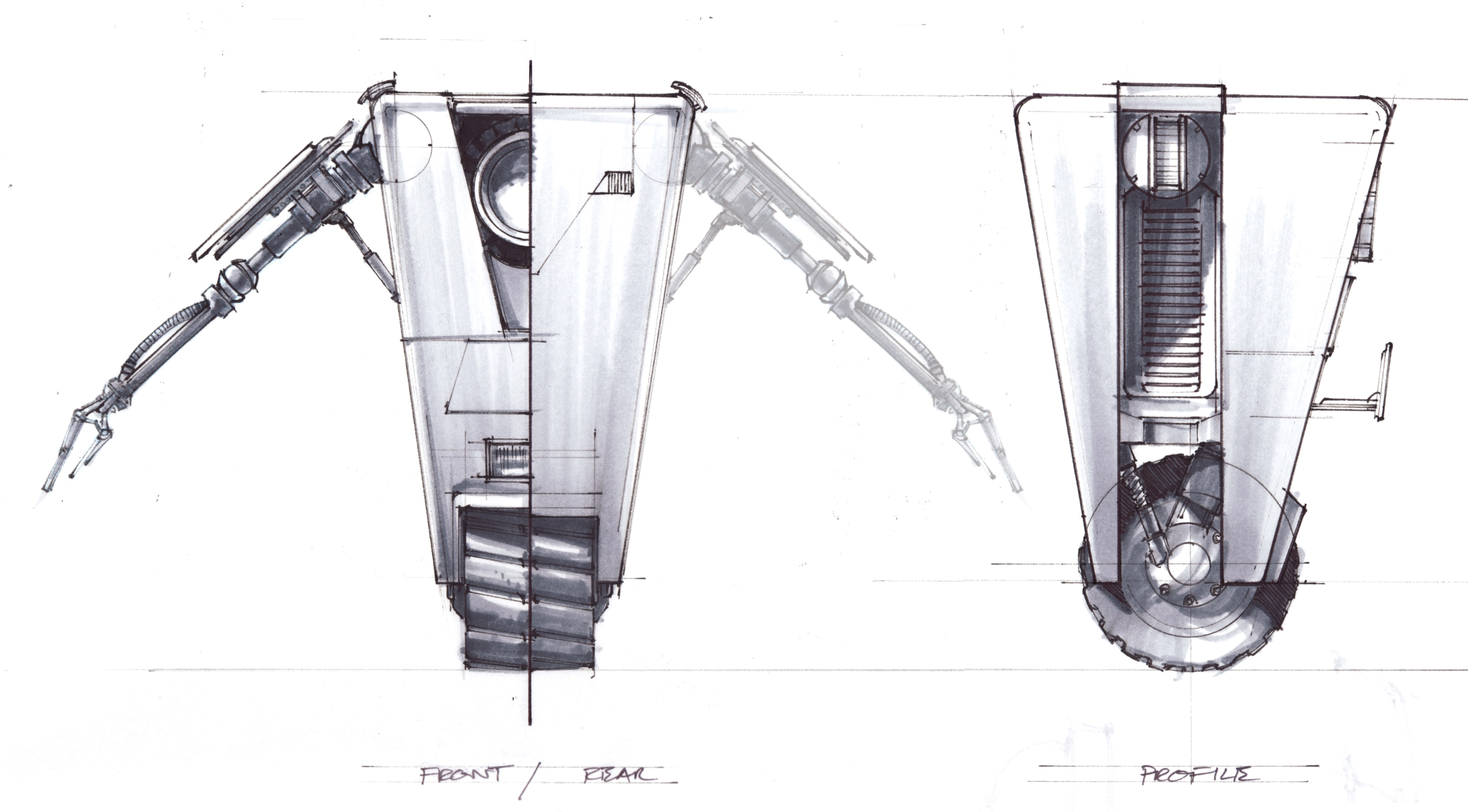 4K, sketch, Claptrap, Borderlands, design, HD Wallpaper