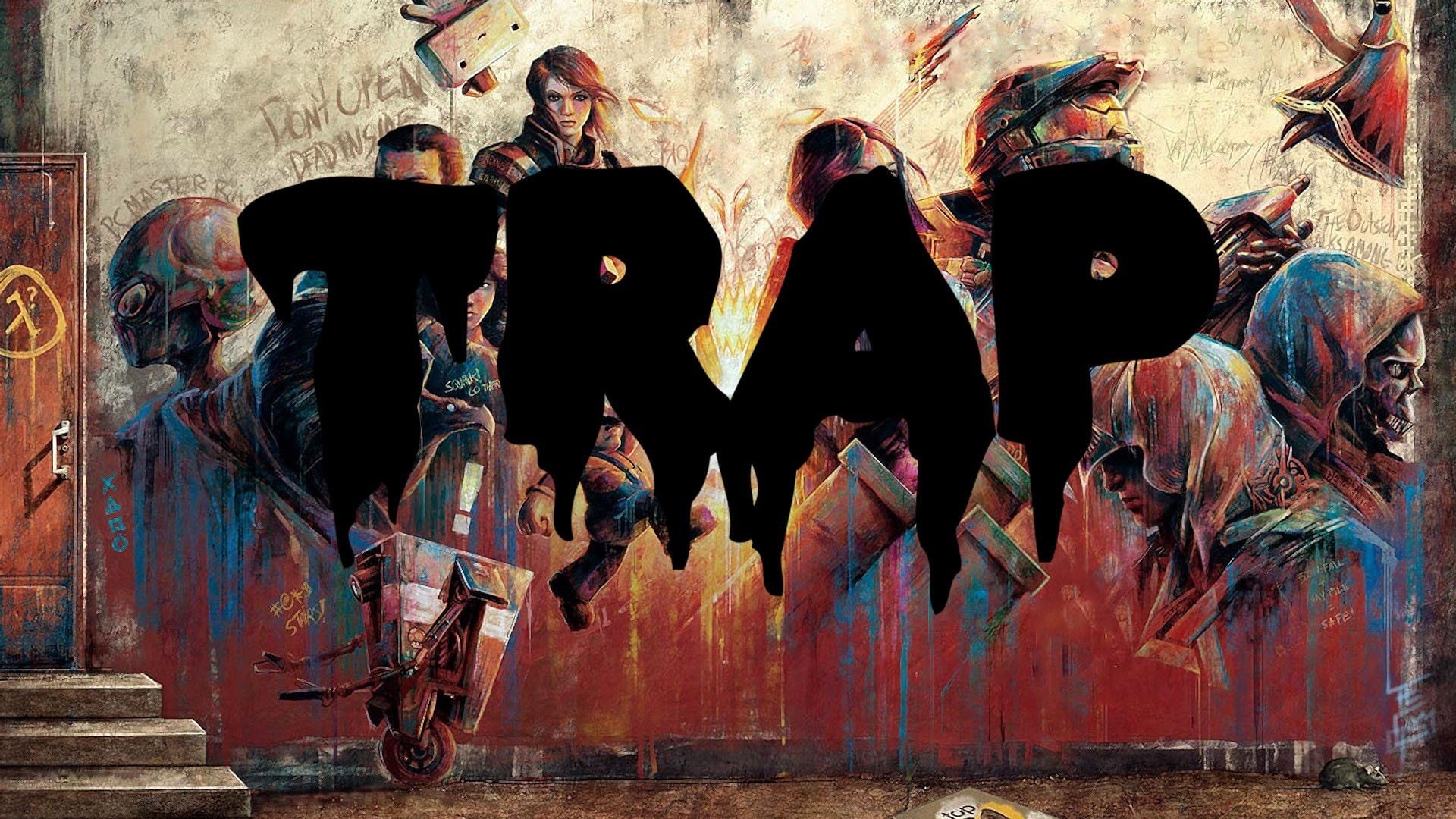 women, architecture, Super Mario, Journey (game), video games, men, EDM, day, art and craft, full length, built structure, group of people, adult, wall - building feature, HD Wallpaper