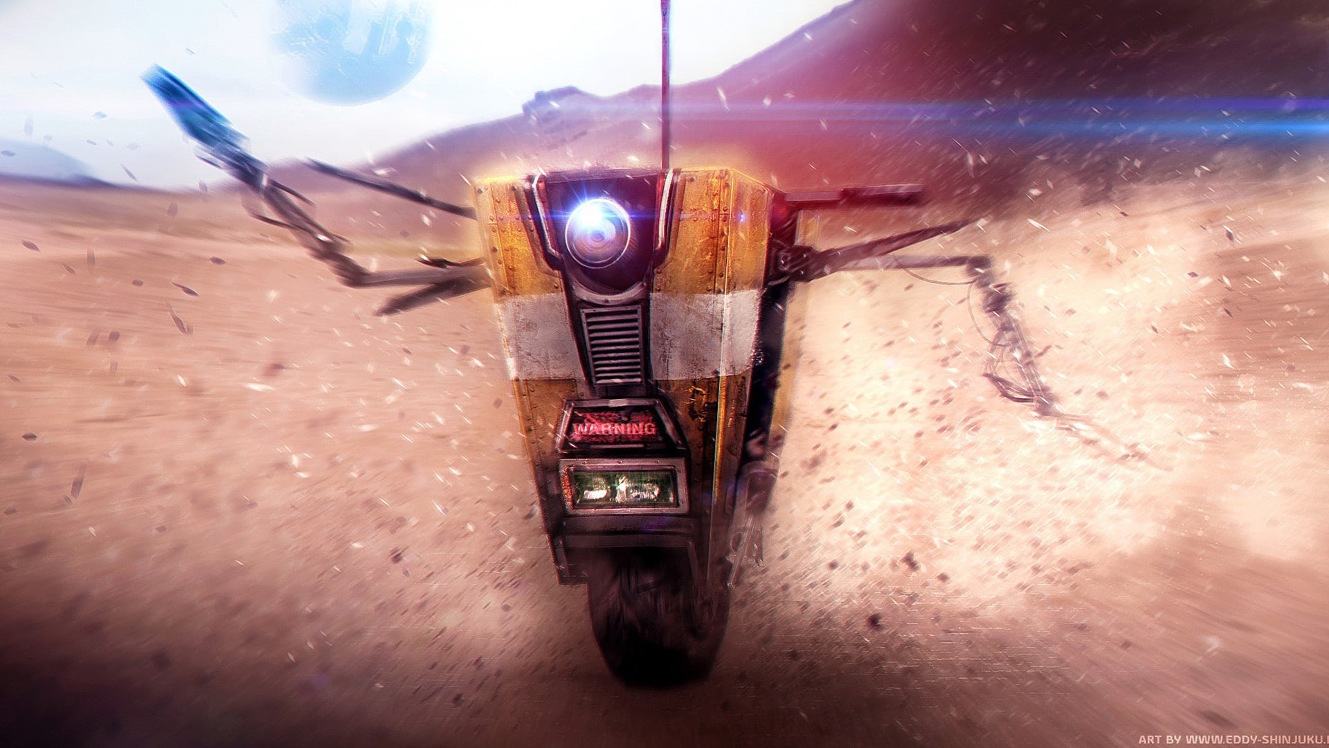 Clap Trap, Realistic, 1080P, artwork, digital art, Claptrap, Borderlands, HD Wallpaper
