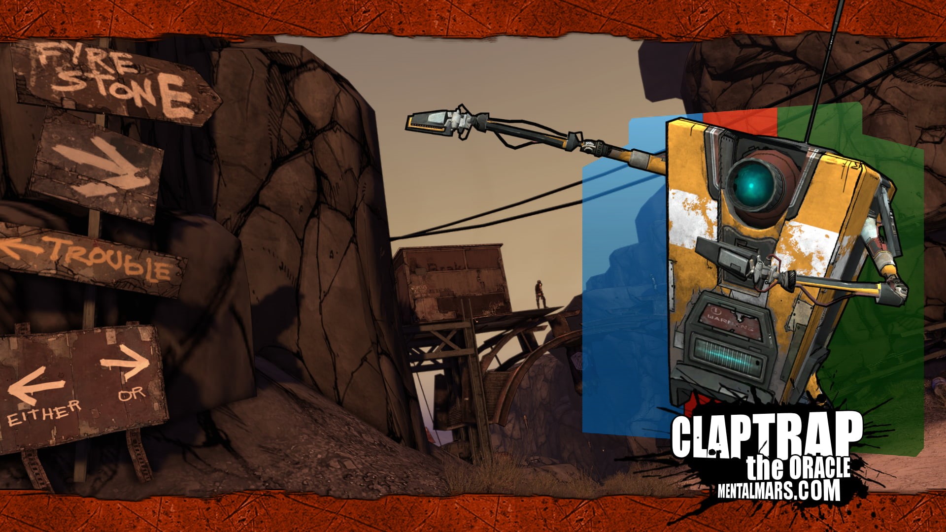Borderlands, 1080P, Claptrap (Borderlands), HD Wallpaper