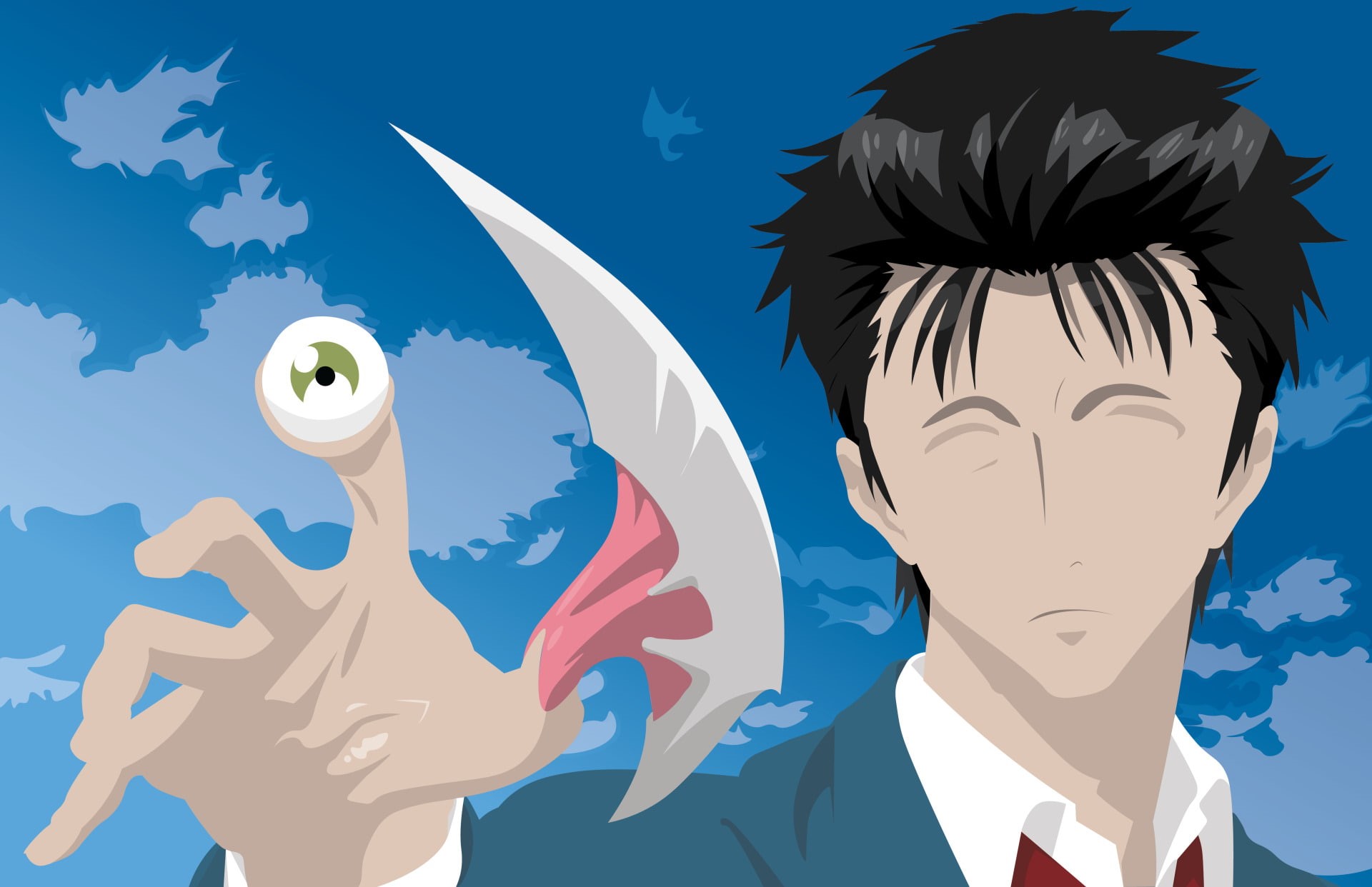Shinichi Izumi, 1080P, Anime, Parasyte -the maxim-, HD Wallpaper
