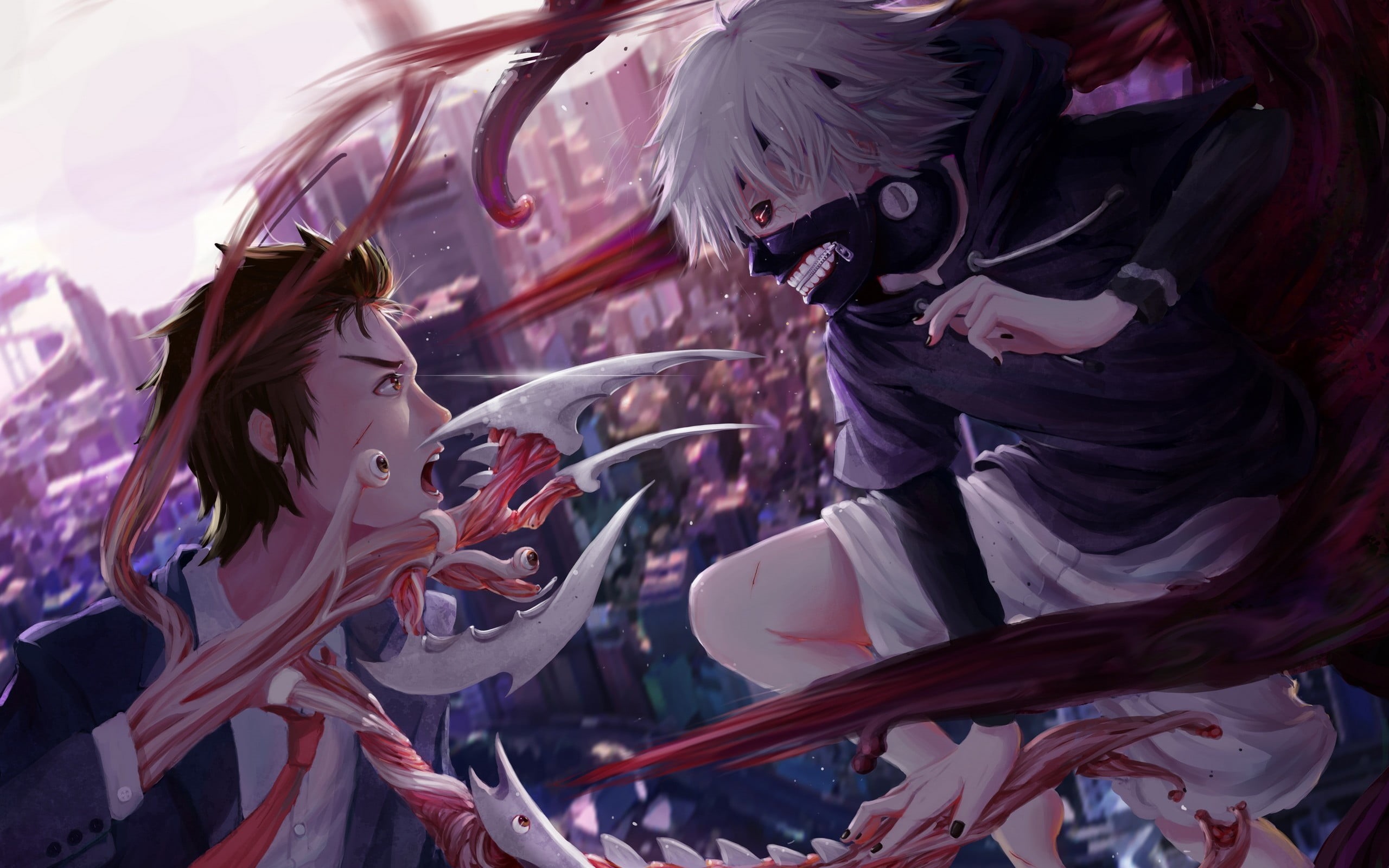 illustration, kaneki, textile, real people, 2K, dancing, day, lifestyles, celebration, arts culture and entertainment, outdoors, Parasyte -the maxim-, HD Wallpaper