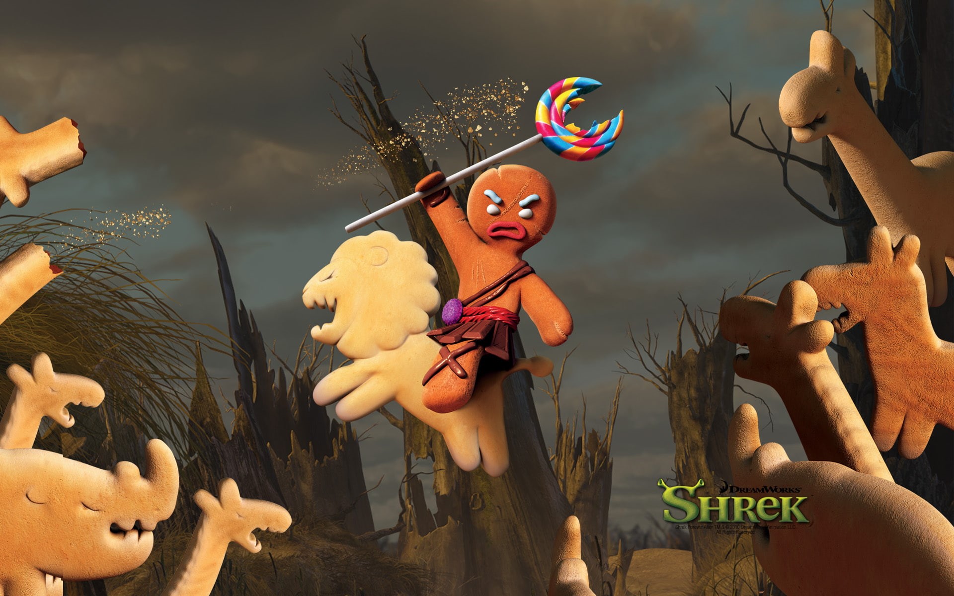 shrek, 1080P, cartoon, magic, magic wand, wand, HD Wallpaper