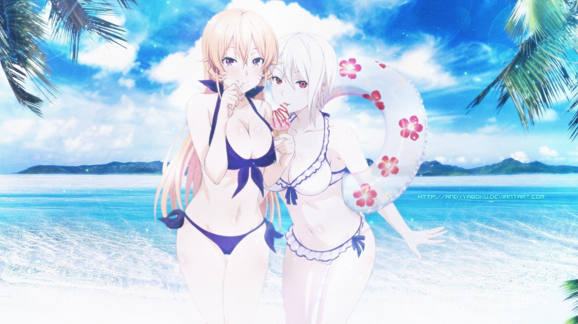 Anime, 1080P, Food Wars: Shokugeki no Soma, Erina Nakiri, Alice Nakiri, HD Wallpaper