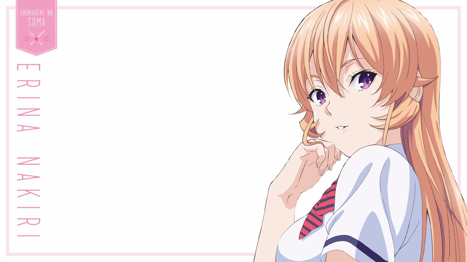 lifestyles, hairstyle, Shokugeki No Soma, headshot, beautiful woman, hair, females, young women, Erina Nakiri, Food Wars: Shokugeki no Soma, fashion, short hair, HD Wallpaper
