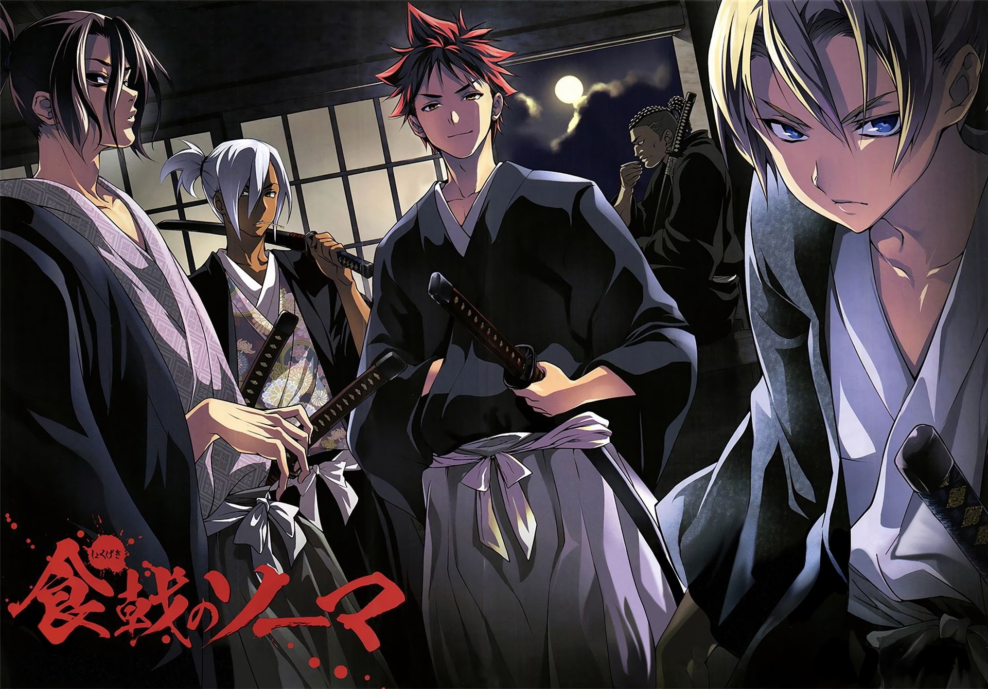 Food Wars: Shokugeki no Soma, Takumi Aldini, Subaru Mimasaka, 1080P, Anime, Akira Hayama, Shokugeki No Soma, Sōma Yukihira, Ryō Kurokiba, HD Wallpaper