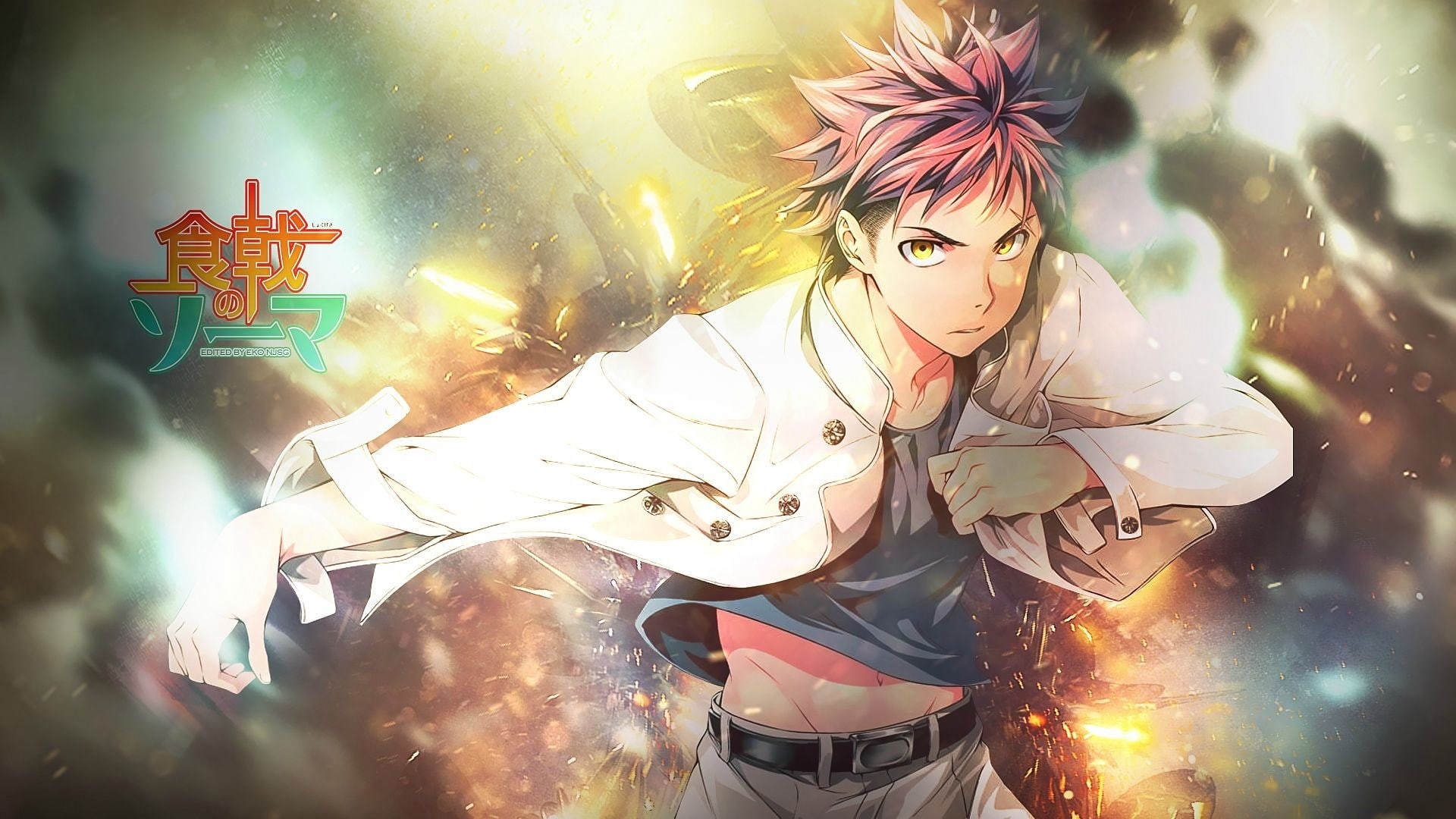 1080P, Yukihira Soma, Shokugeki no Souma, HD Wallpaper
