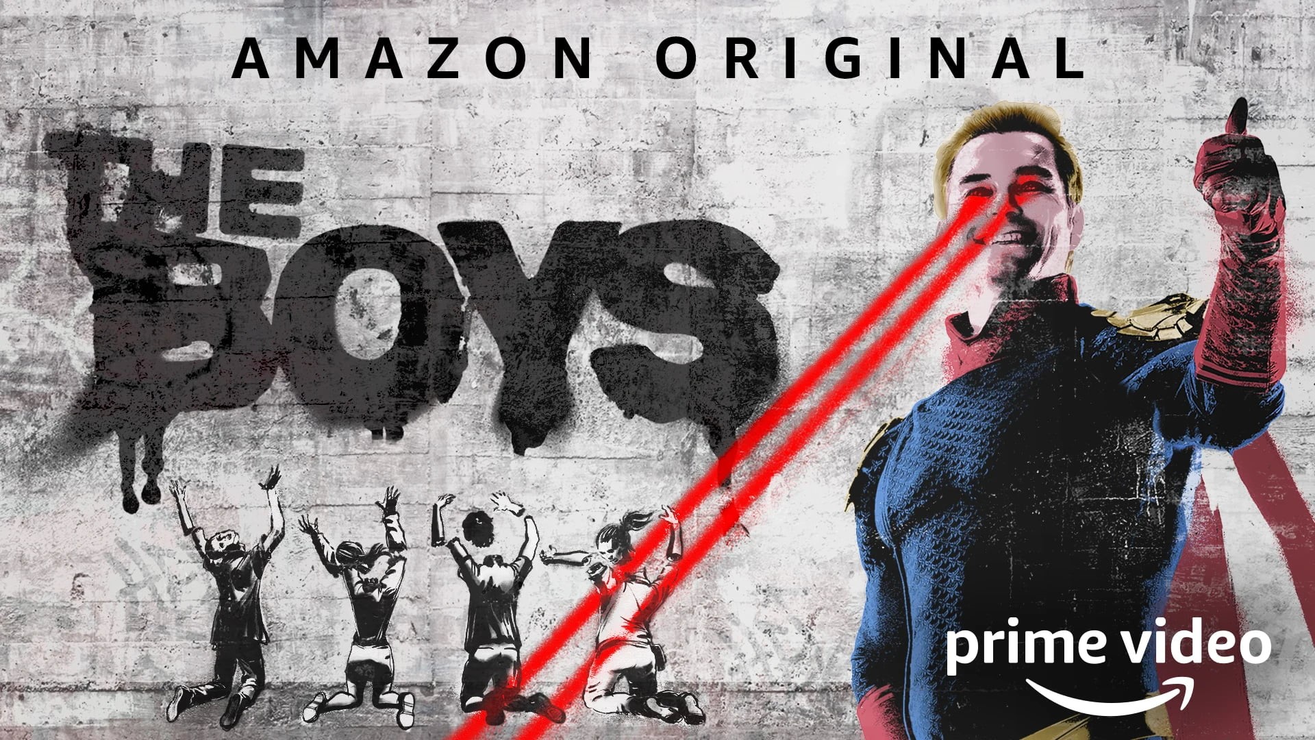 poster, homelander, prime video, graffiti, Amazon, Antony Starr, 1080P, The Boys(series), tv series, HD Wallpaper