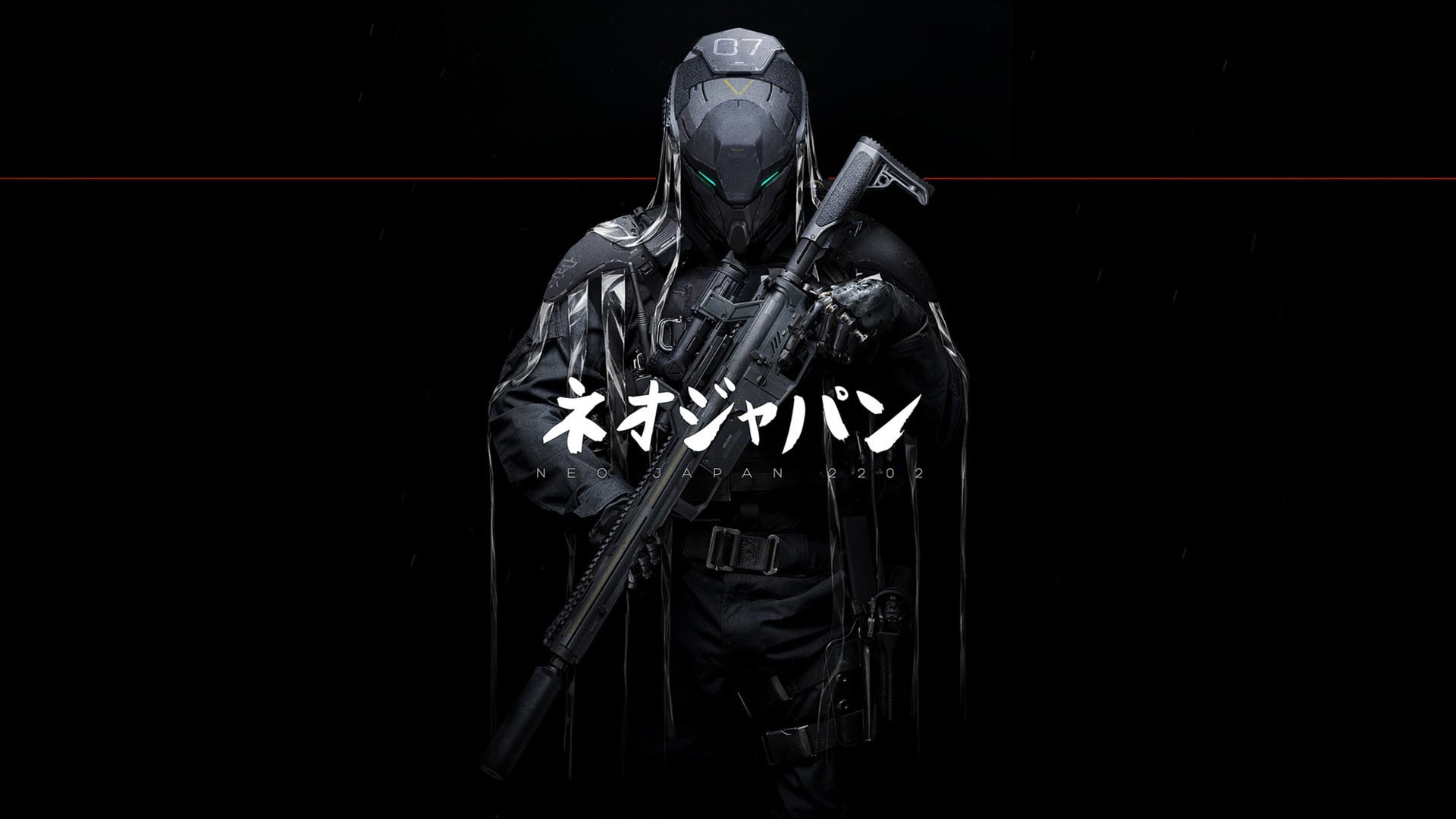 NEO JAPAN, Phantoms, Art, Fiction, 1080P, Johnson Ting, Sniper, by Johnson Ting, Weapons, Buccaneers, JAPAN, 2202, NEO JAPAN 2202, Concept Art, Cyberpunk, HD Wallpaper