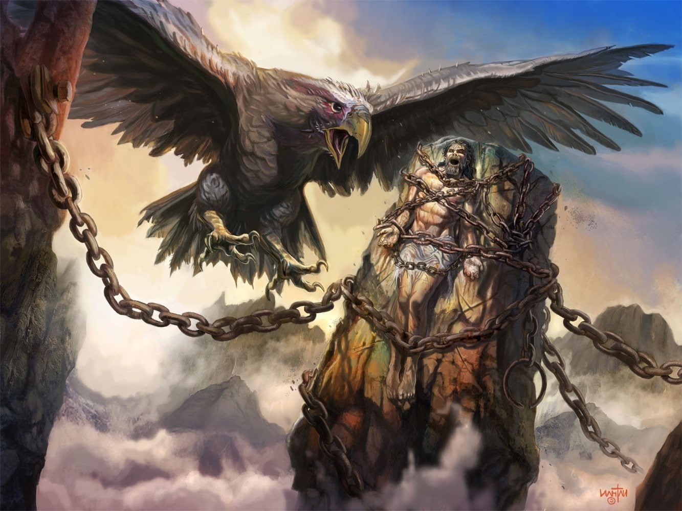 birds, 720P, Prometheus (mythology), Prometheus (movie), Liver, Greek, HD Wallpaper