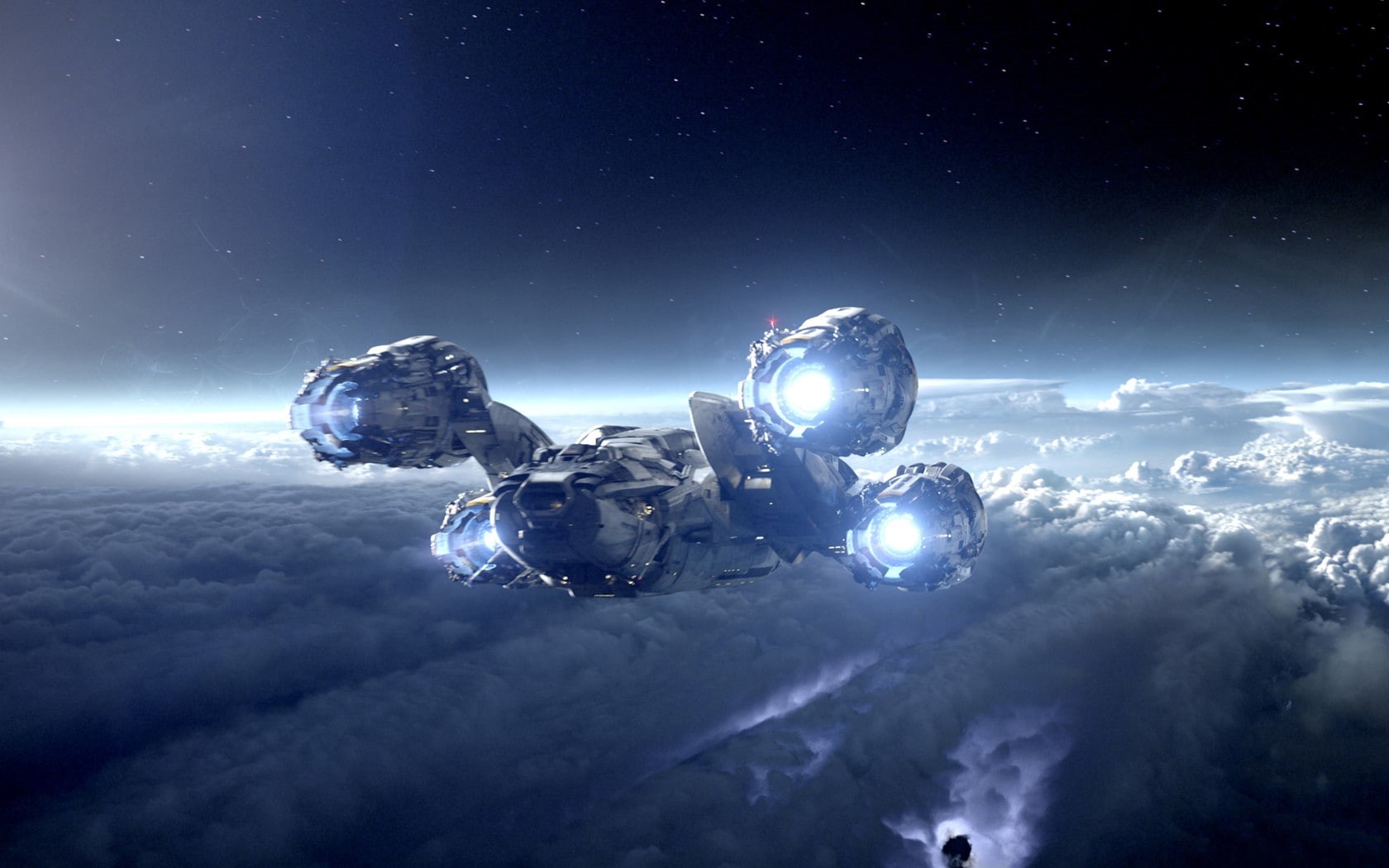 720P, space, spaceship, Prometheus (movie), HD Wallpaper