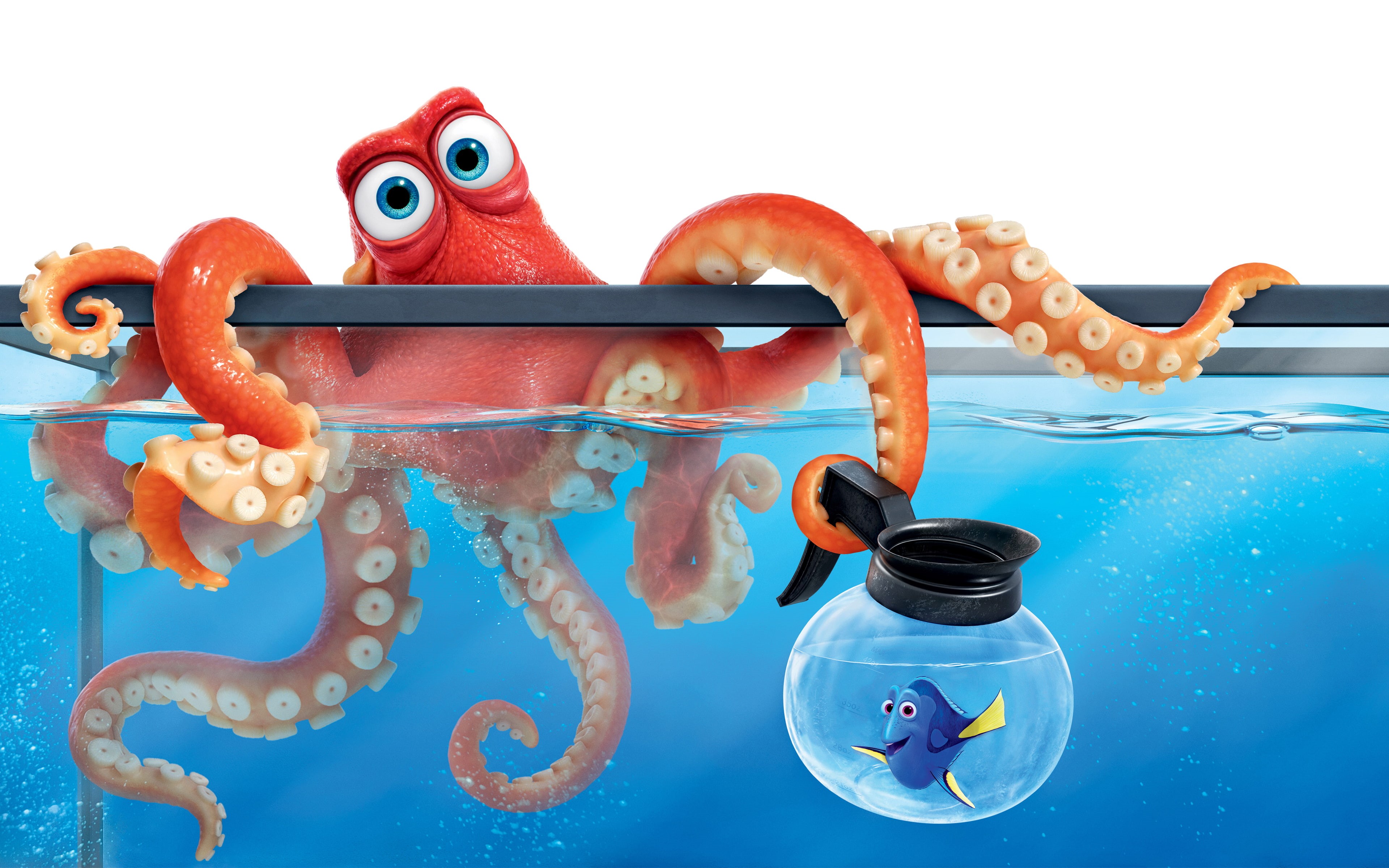 Finding, 4K, Dory, Octopus, Hank, HD Wallpaper
