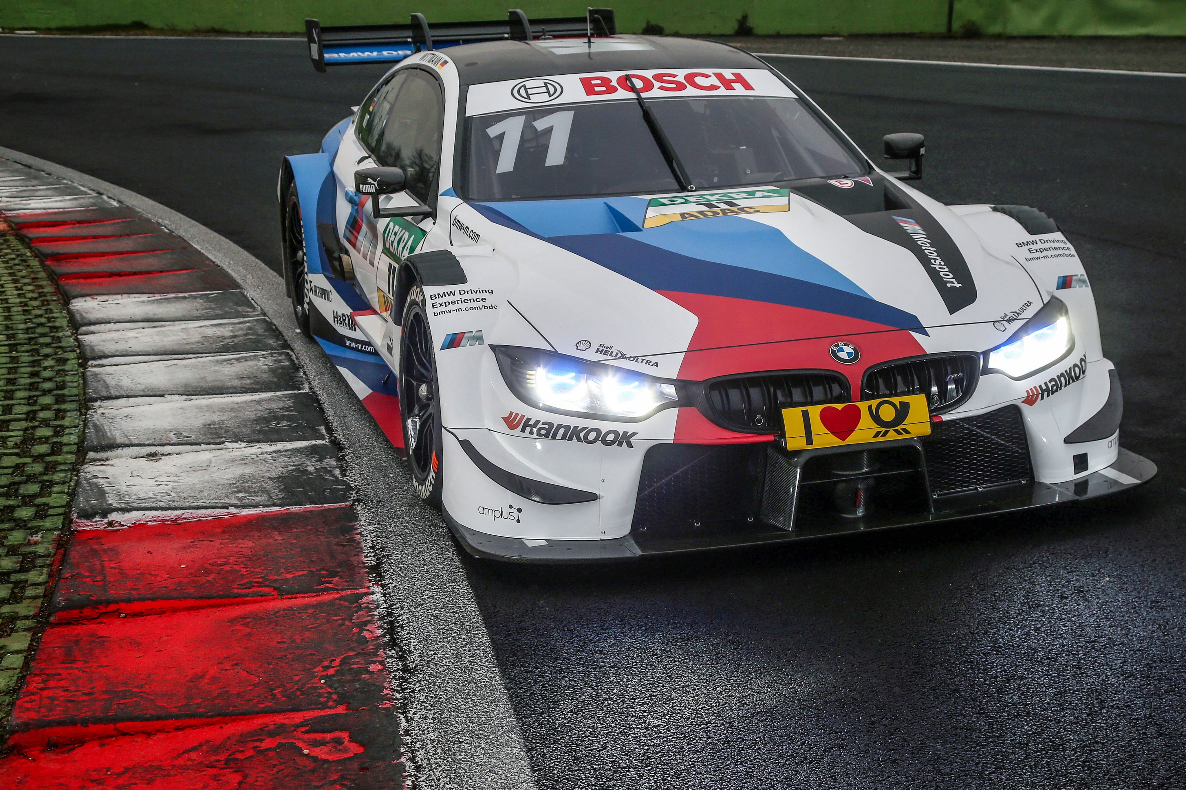BMW M4 DTM (F82), Lights, DTM, Silhouette prototype, BMW, 4K, 2018, HD Wallpaper
