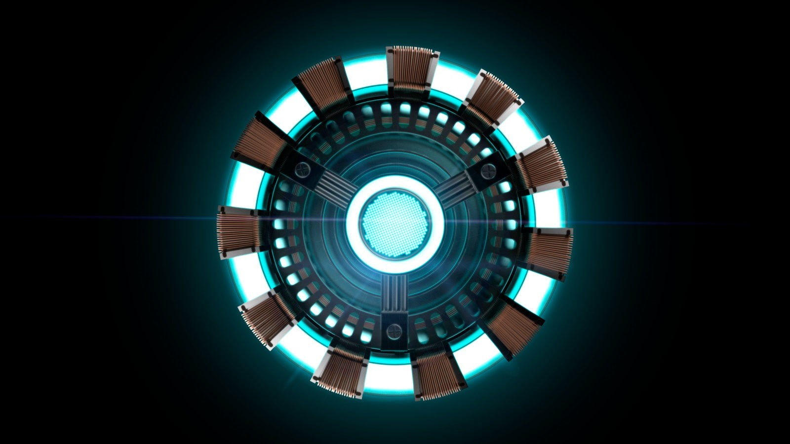 720P, Arc Reactor, Iron Man, minimalism, HD Wallpaper