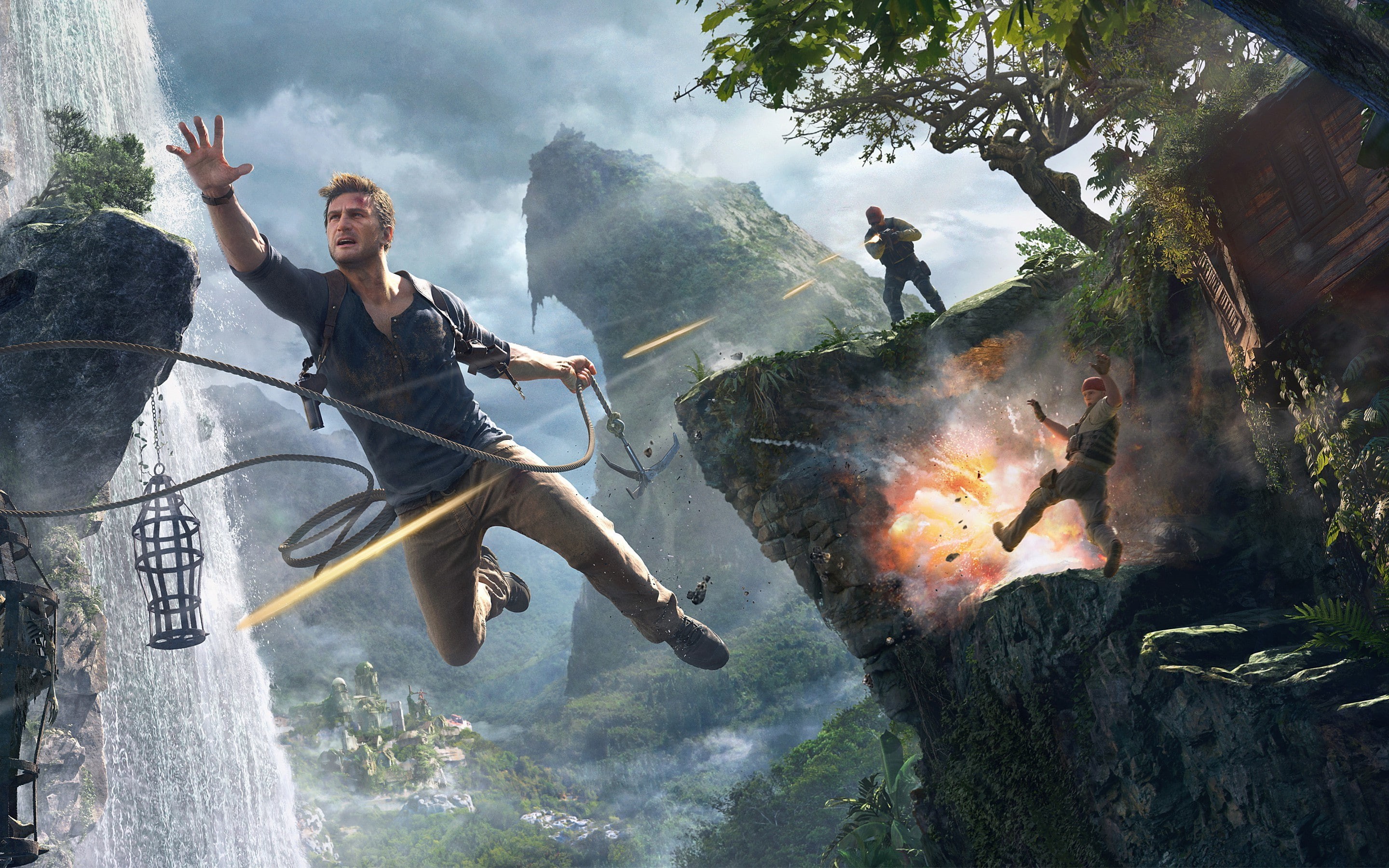 uncharted, Uncharted 4: A Thiefs End, video games, Naughty Dog, Nathan Drake, 2K, HD Wallpaper