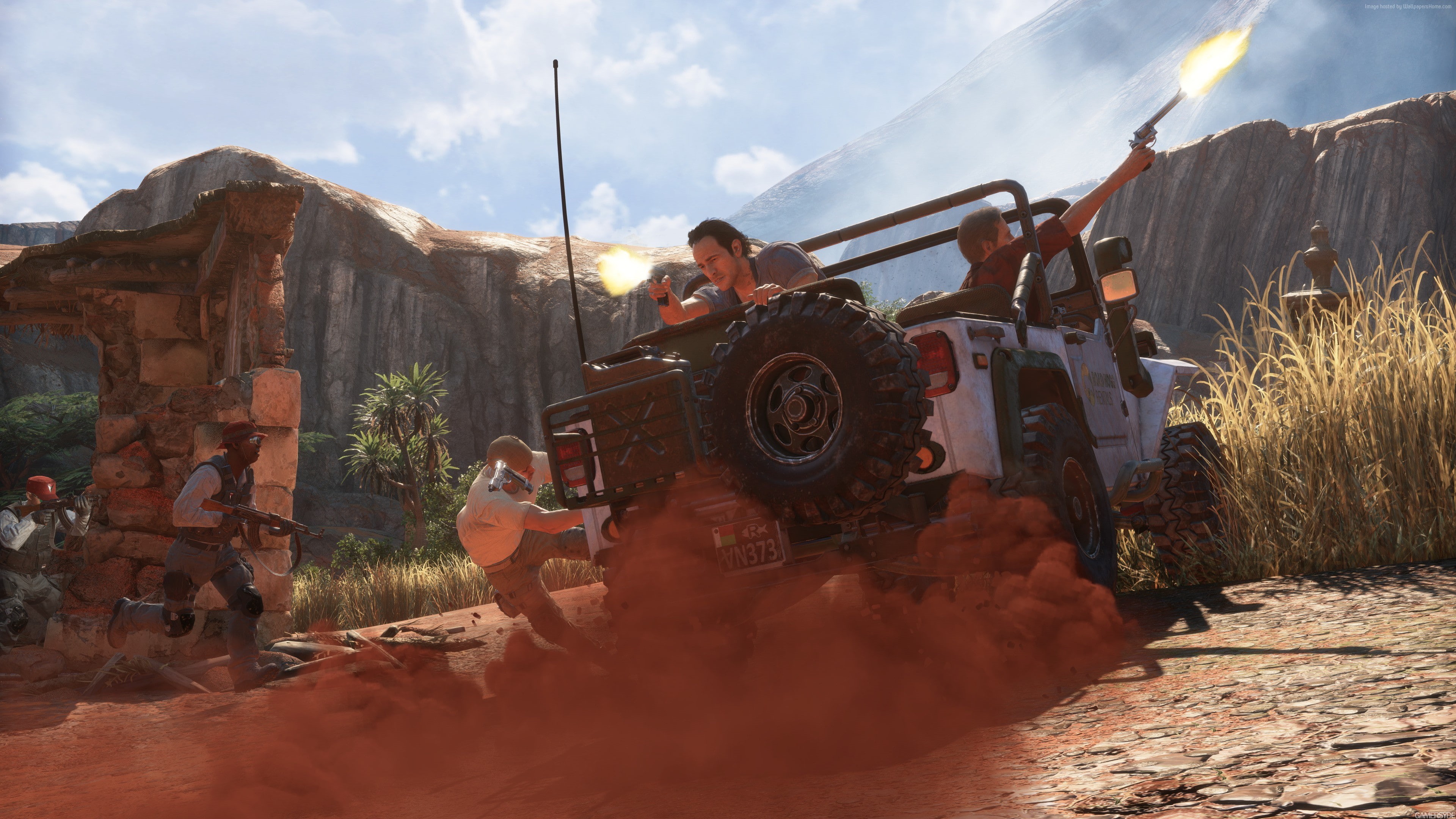 Uncharted 4: A Thiefs End, Best Games of 2016, Nathan Drake, 4K, HD Wallpaper