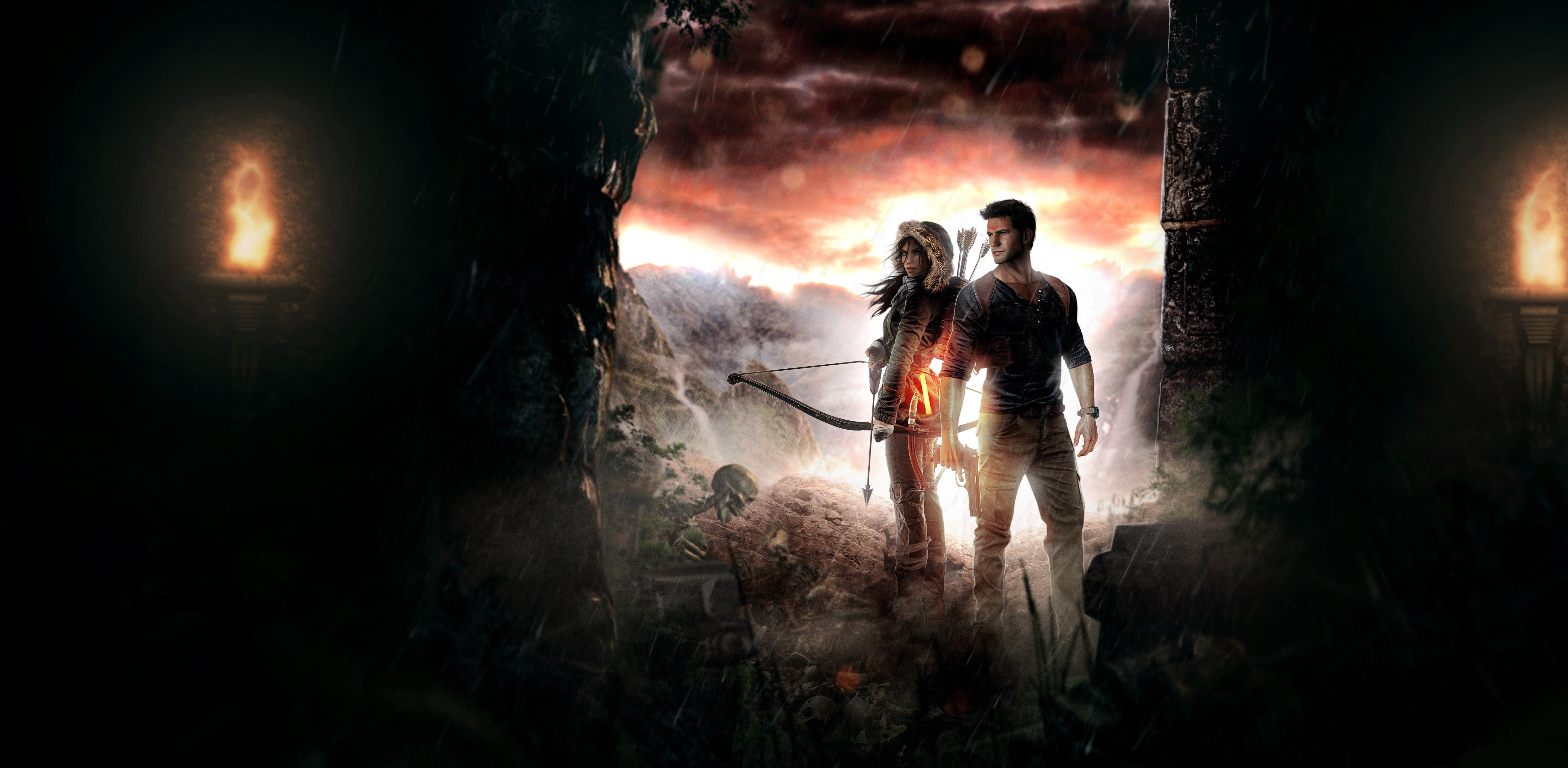 Nathan Drake, 5K, 5K, Lara Croft, HD Wallpaper