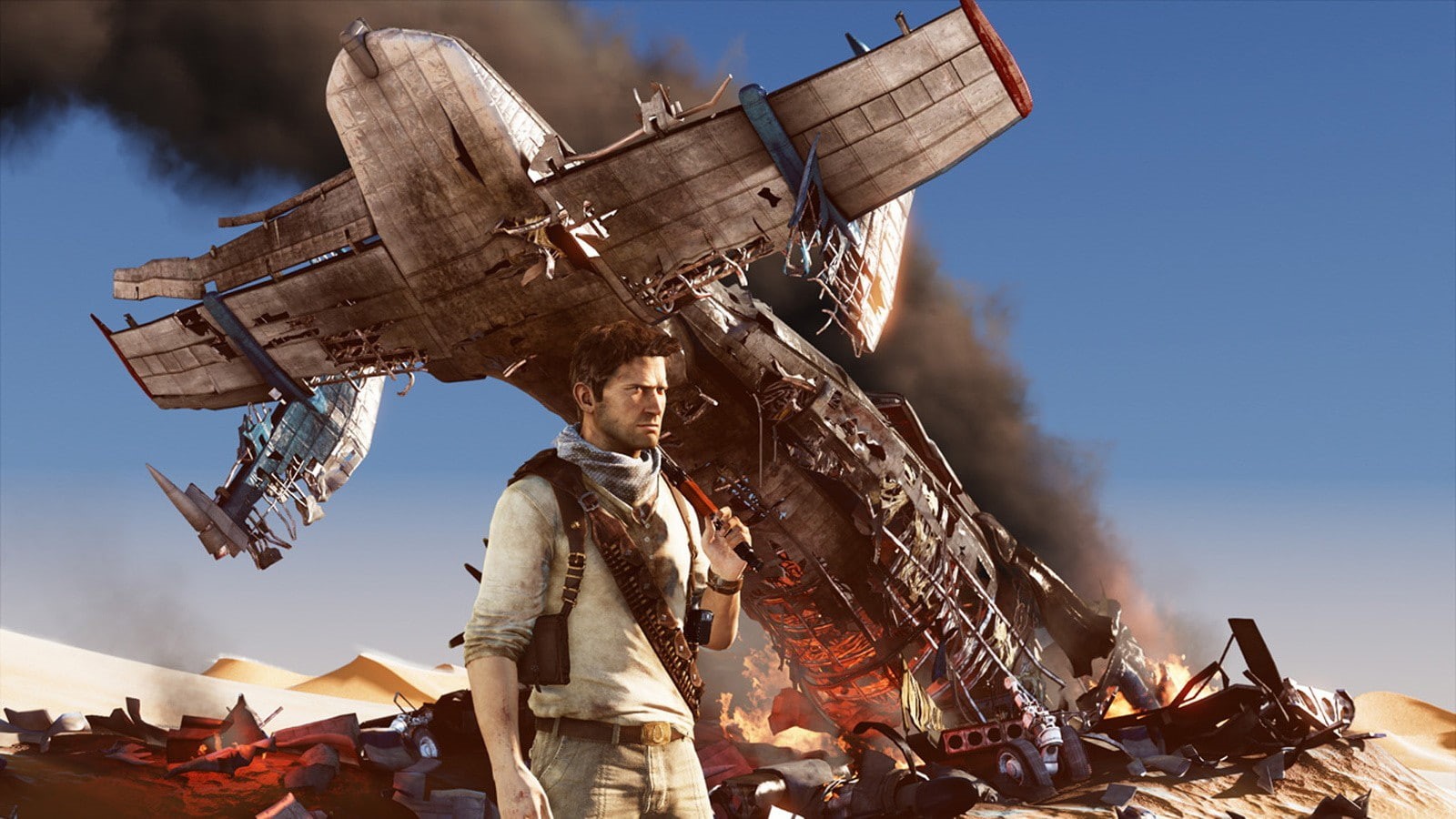 desert, adventure, 720P, drake, uncharted, nathan, crash, HD Wallpaper