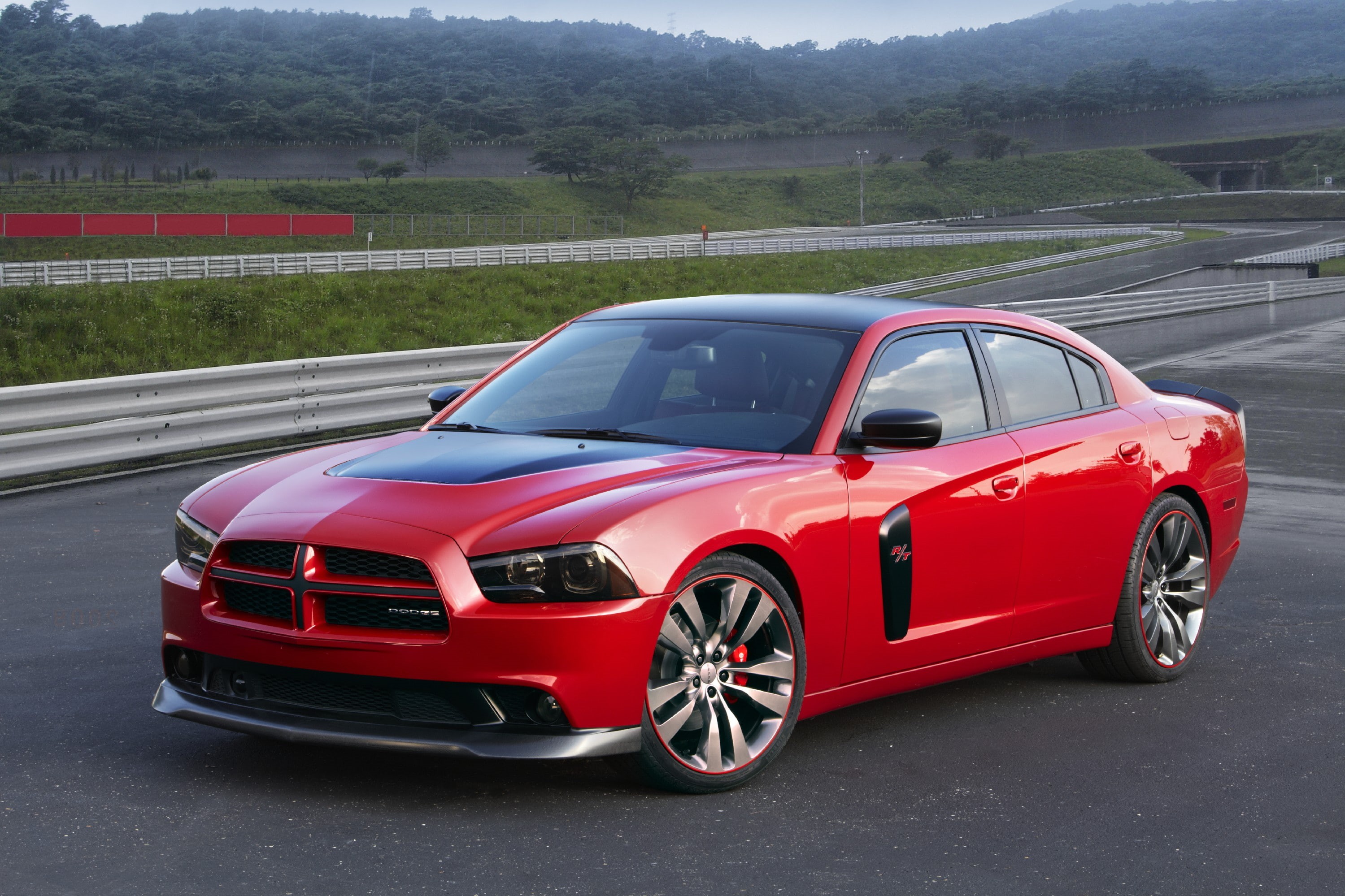 red, Dodge, charger, 2010, RedLine, 2K, sedan, HD Wallpaper