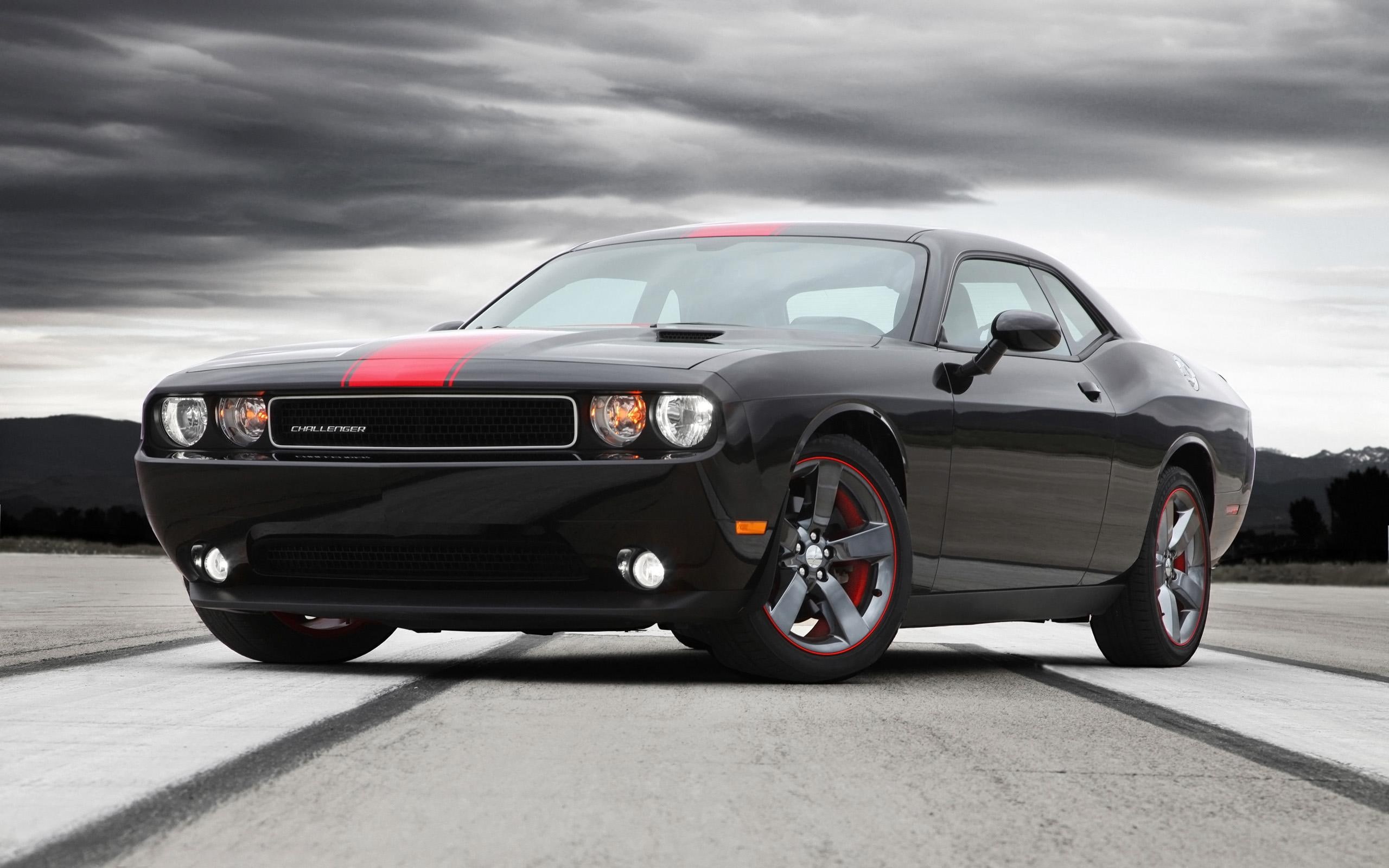 black, 2K, rallye, challenger, 2014, dodge, charger, cars, redline, HD Wallpaper